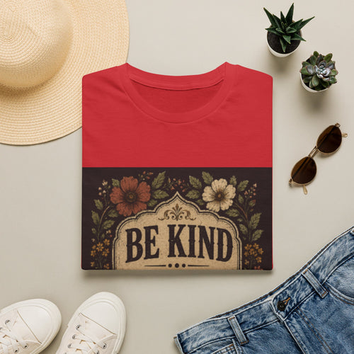 Be Kind Floral T-Shirt – Vintage Inspirational Graphic Tee