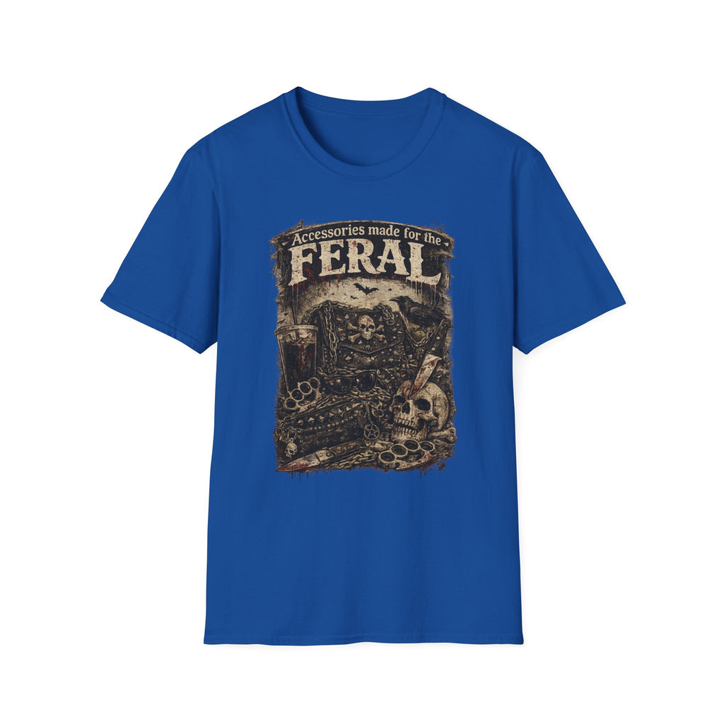 Feral Graphic T-Shirt — "Accessories Made for the Feral" Vintage Skull Tee