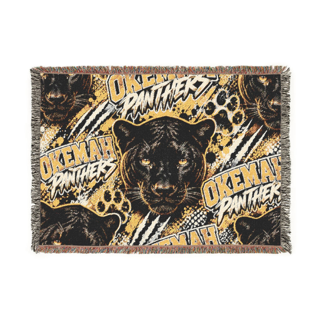 Cleveland Panthers Woven Throw Blanket — Retro Black Panther Team Pride