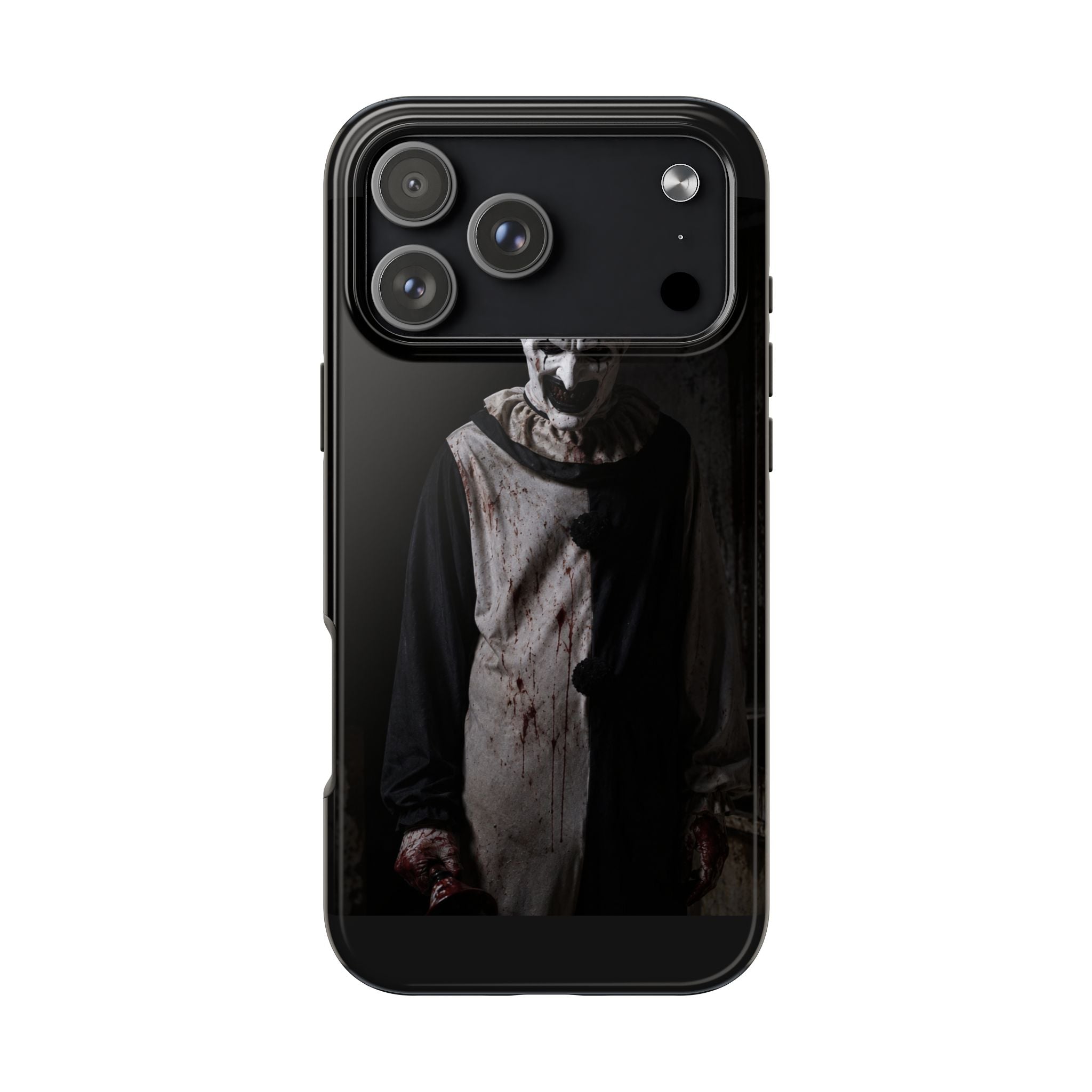 Horror Clown Tough Phone Case – Dark Scary Masked Killer Design for Halloween