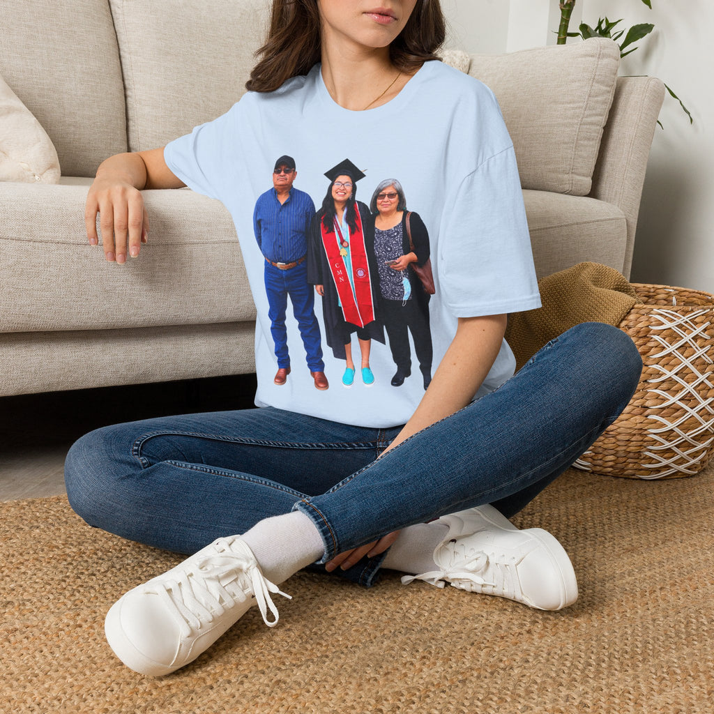 Graduation Family Photo T-Shirt — Custom Grad Portrait Tee
