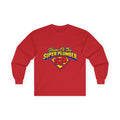 Super Plumber Long Sleeve Tee — "Home of the Super Plumber" Plumbing Hero Shirt