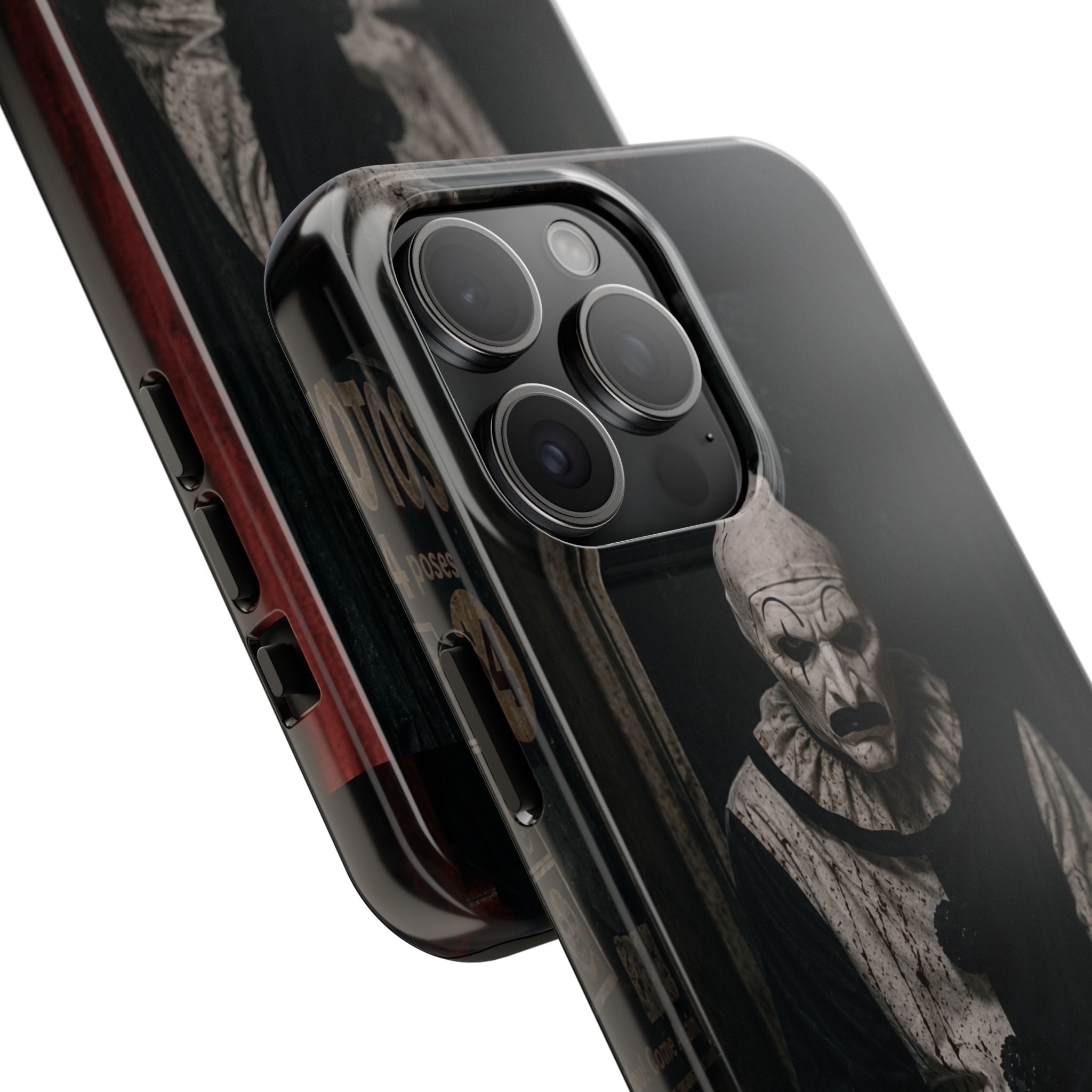 Horror Clown Tough Phone Case — Dark Creepy Circus Scary Protective Cover