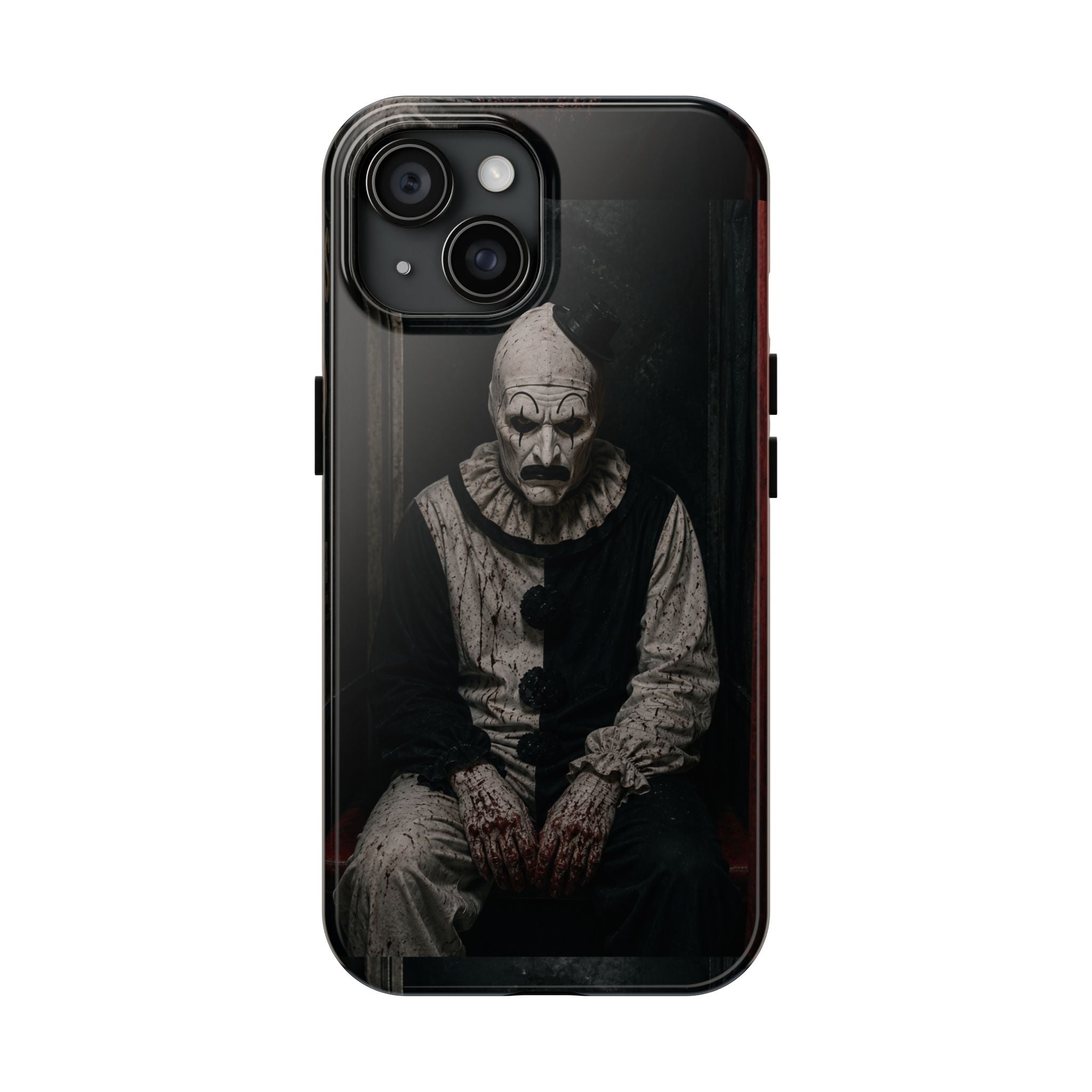 Horror Clown Tough Phone Case — Dark Creepy Circus Scary Protective Cover