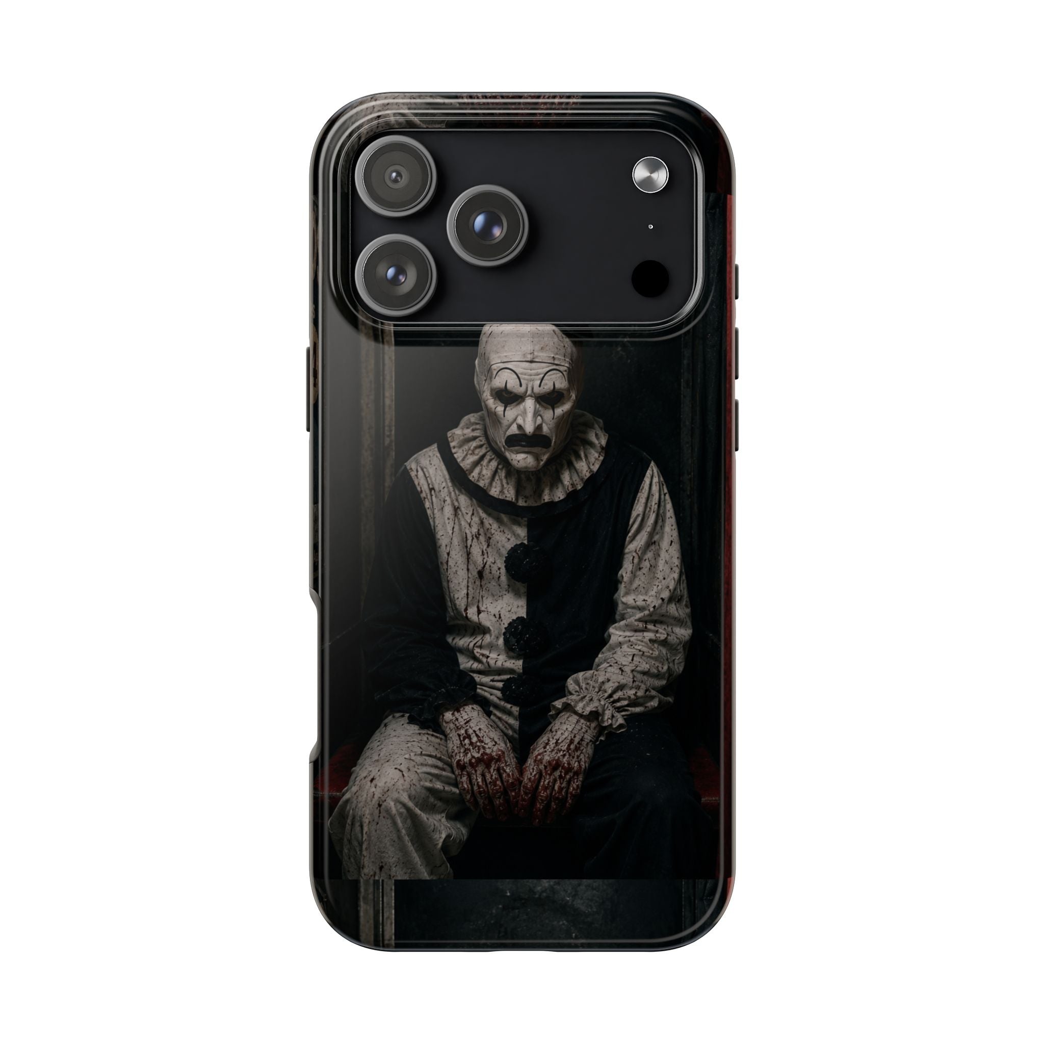Horror Clown Tough Phone Case — Dark Creepy Circus Scary Protective Cover