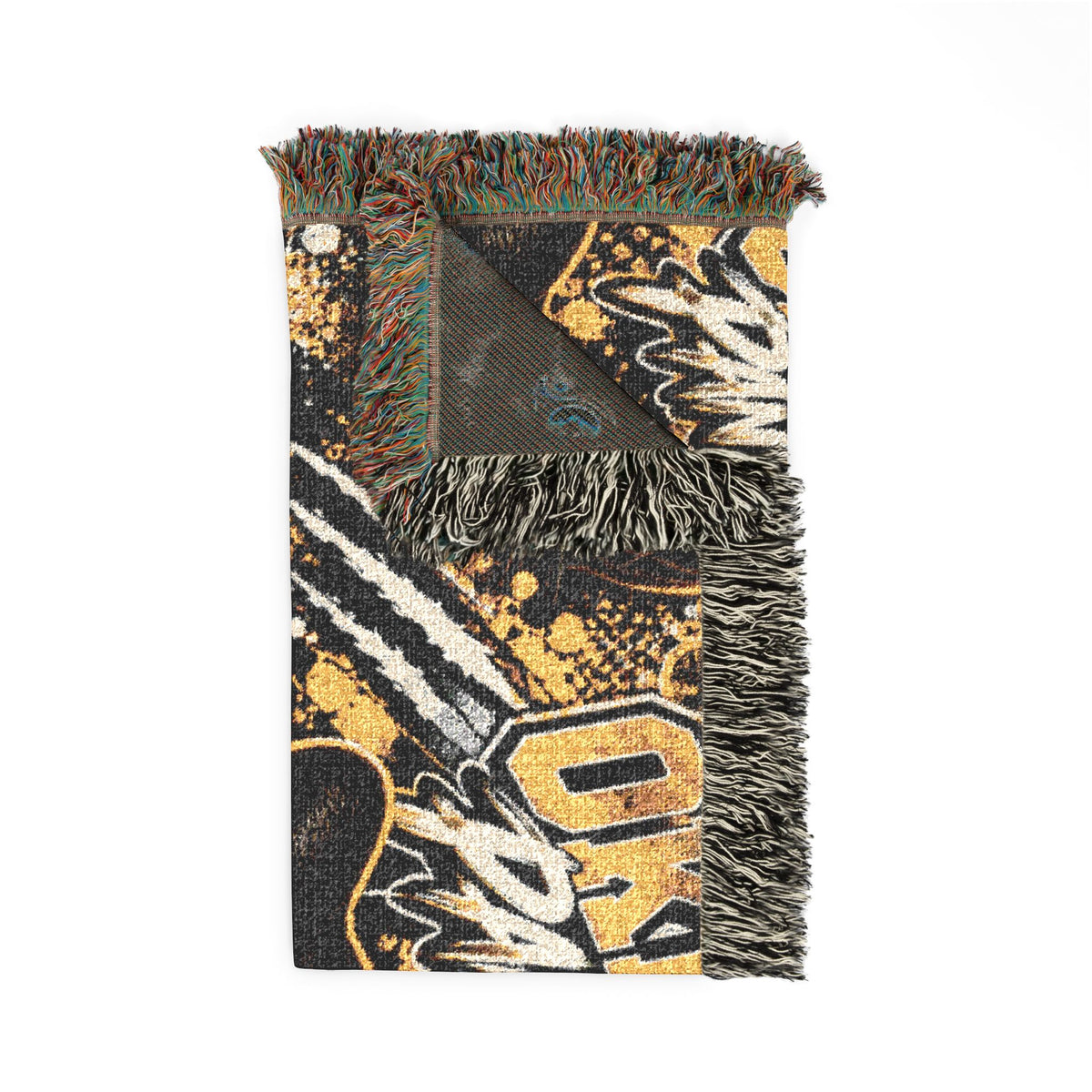 Cleveland Panthers Woven Throw Blanket — Retro Black Panther Team Pride