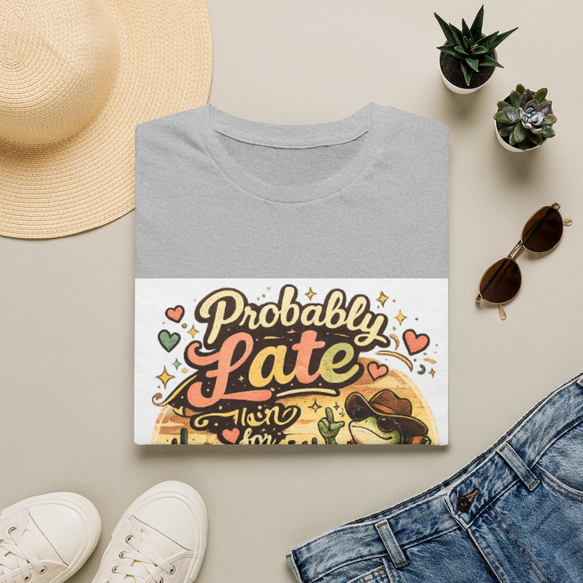 Probably Late T-Shirt — Cute Cowgirl 'Probably Late' Graphic Tee