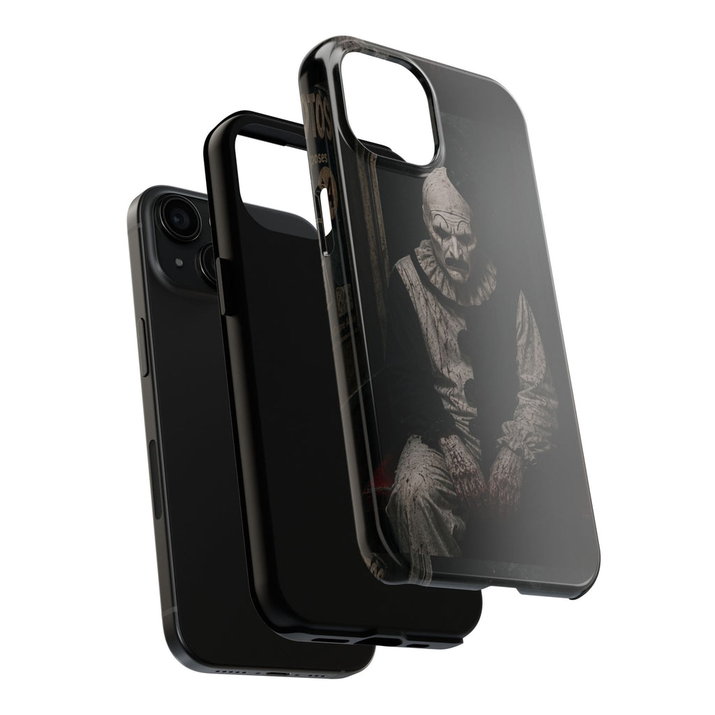 Horror Clown Tough Phone Case — Dark Creepy Circus Scary Protective Cover