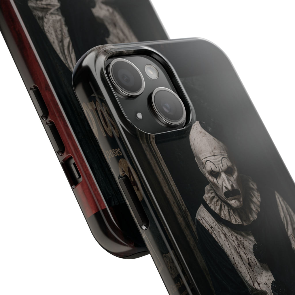 Horror Clown Tough Phone Case — Dark Creepy Circus Scary Protective Cover