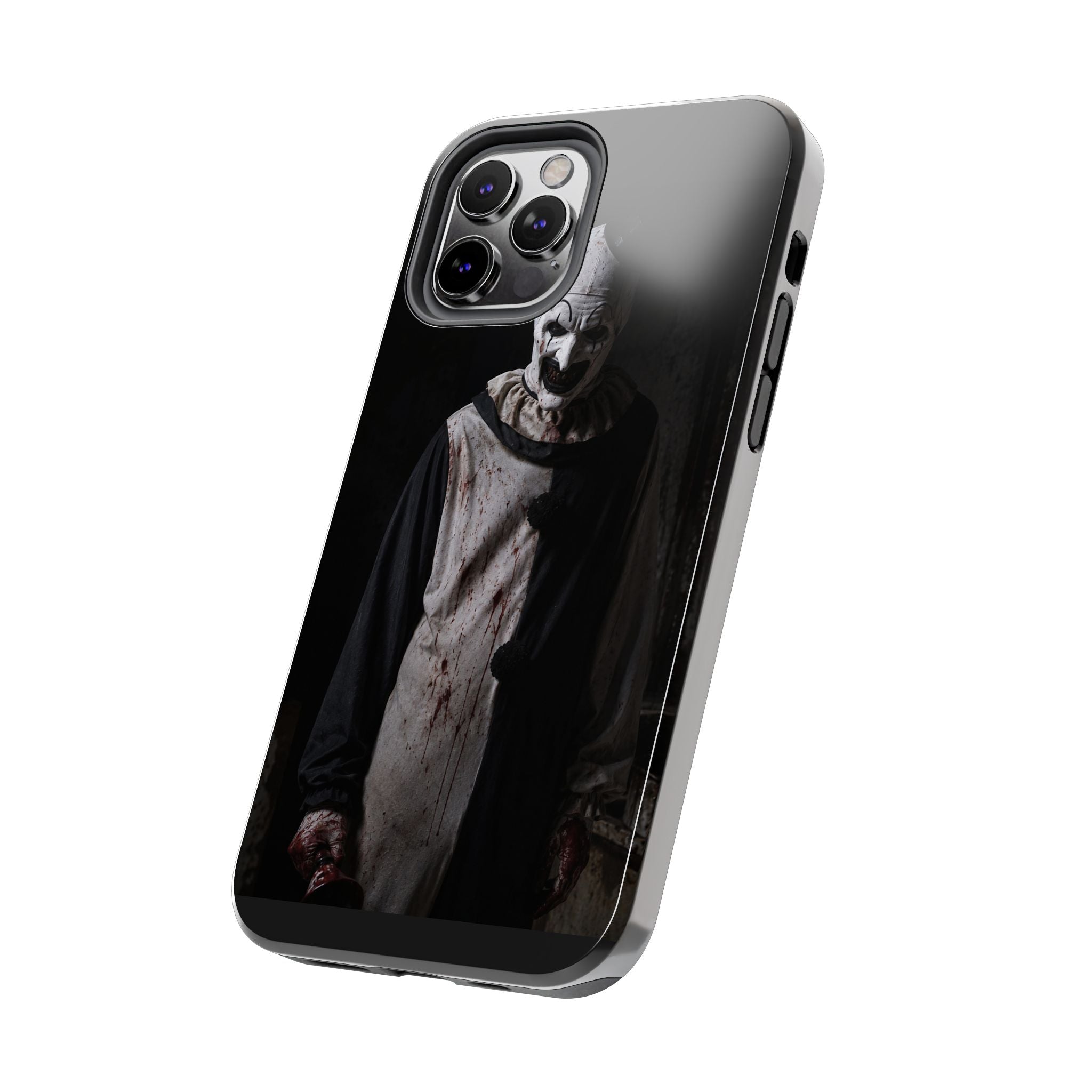 Horror Clown Tough Phone Case – Dark Scary Masked Killer Design for Halloween
