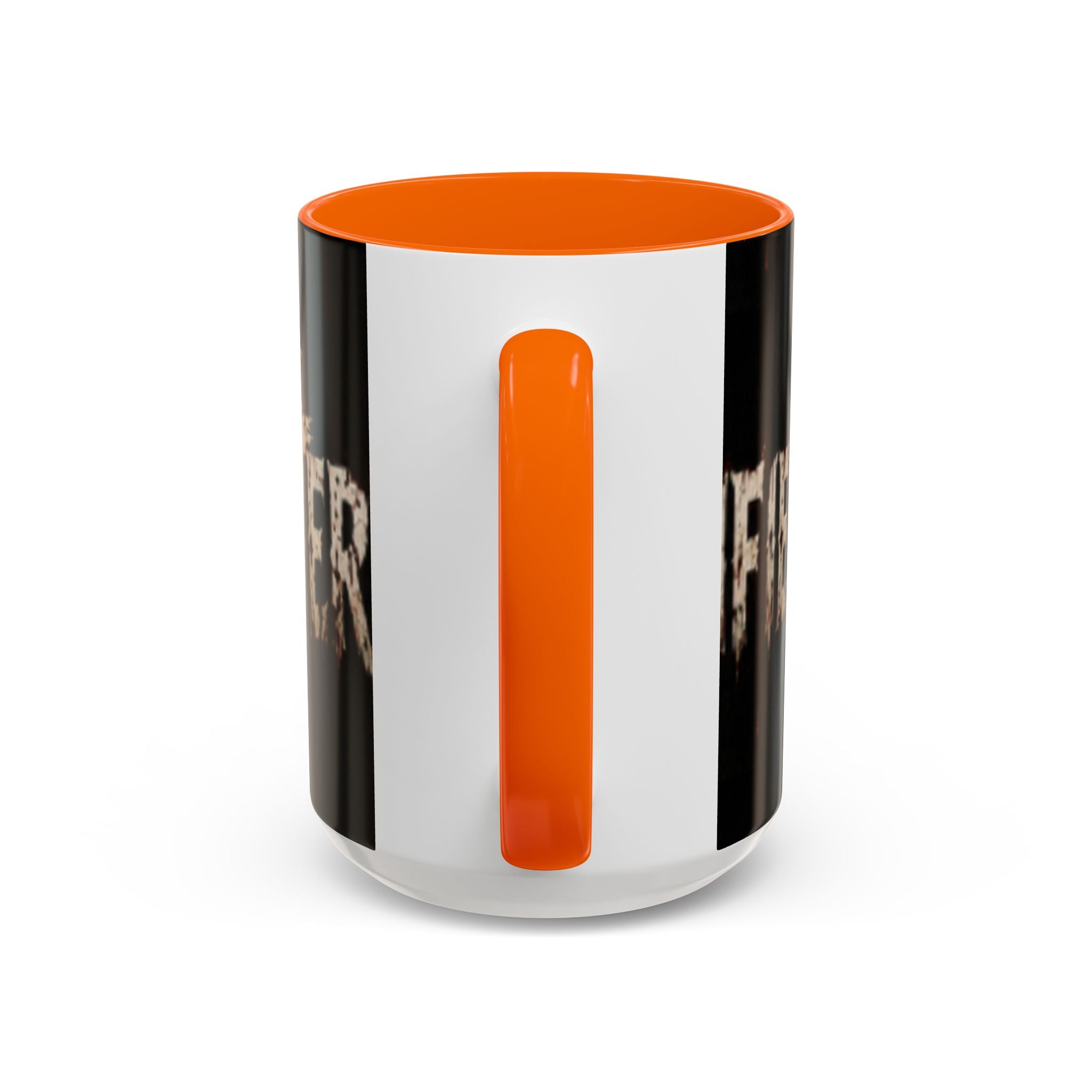 Terrified Horror Accent Coffee Mug — Gothic Scary Text Design (11/15 oz)