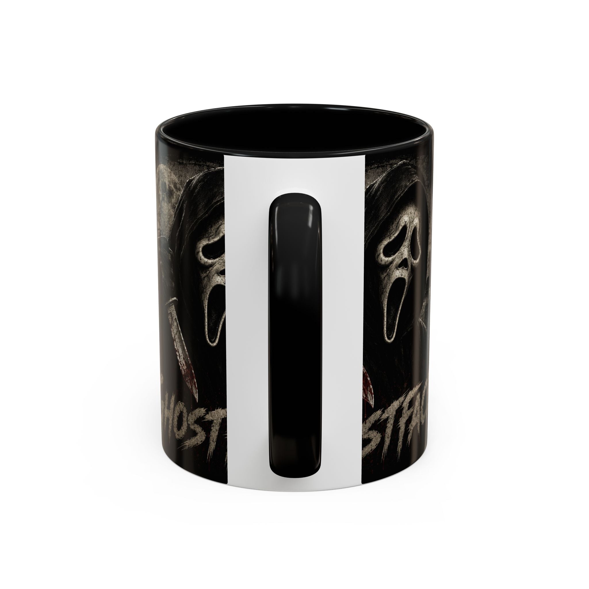 Ghostface Horror Coffee Mug – Halloween Killer Mask Design (11/15 oz)
