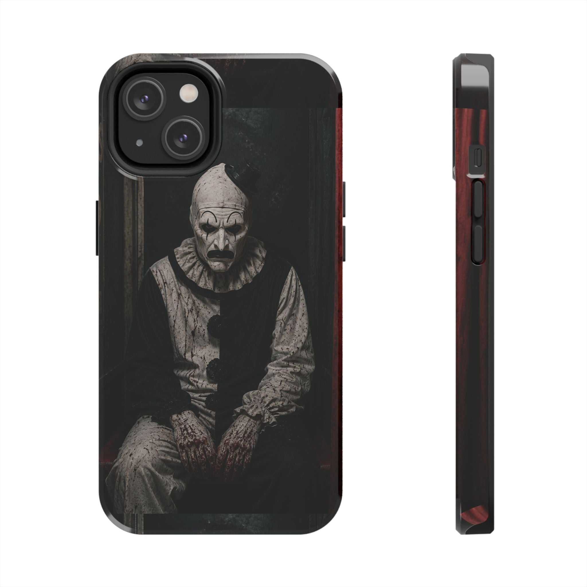 Horror Clown Tough Phone Case — Dark Creepy Circus Scary Protective Cover