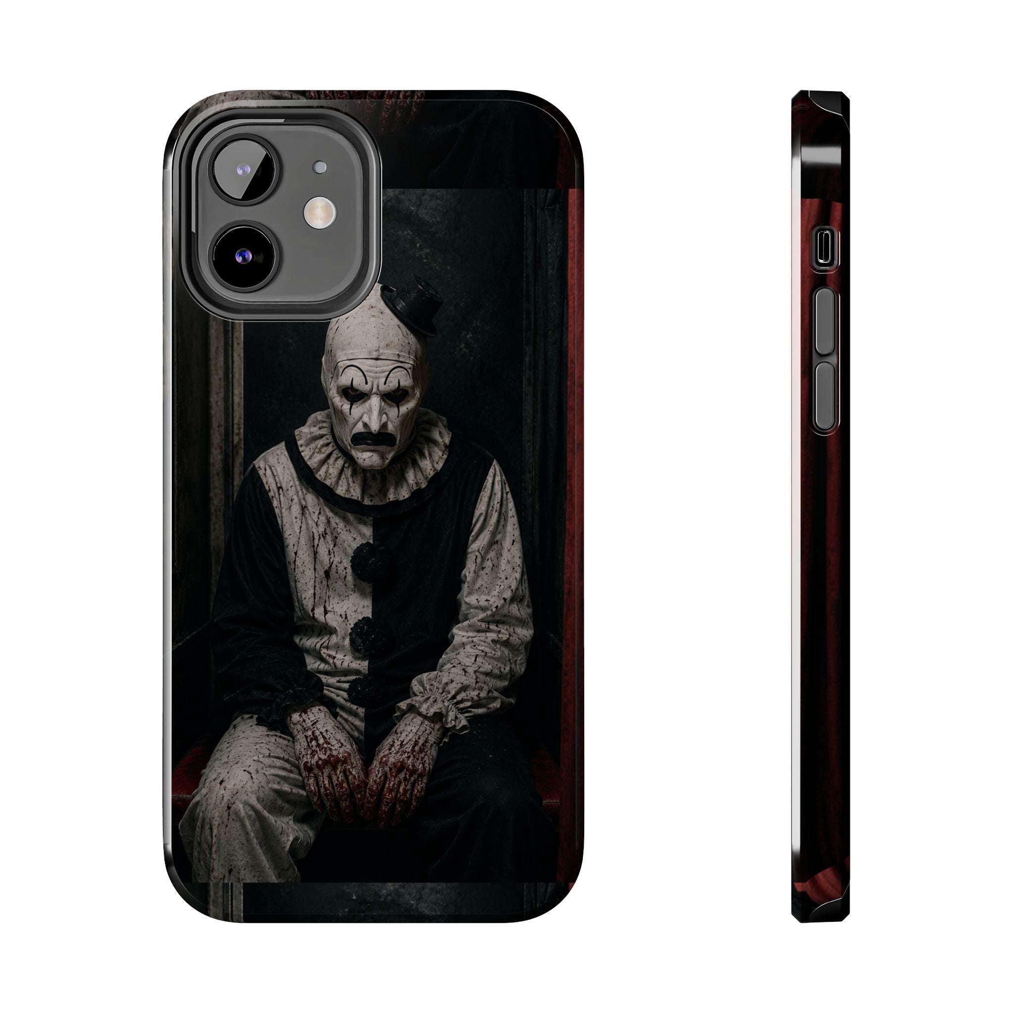 Horror Clown Tough Phone Case — Dark Creepy Circus Scary Protective Cover