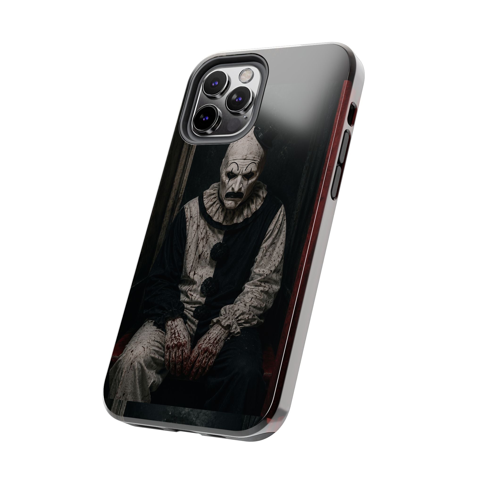 Horror Clown Tough Phone Case — Dark Creepy Circus Scary Protective Cover
