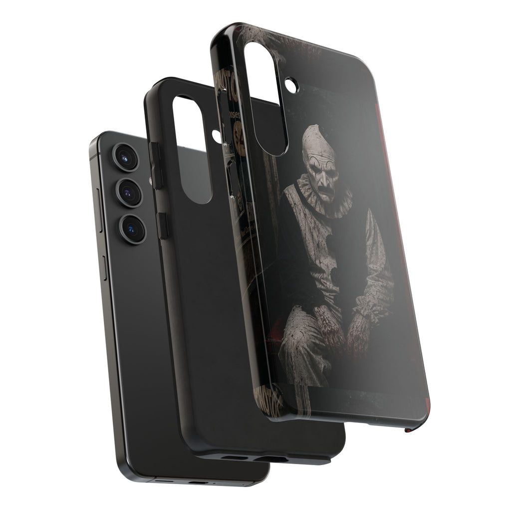 Horror Clown Tough Phone Case — Dark Creepy Circus Scary Protective Cover