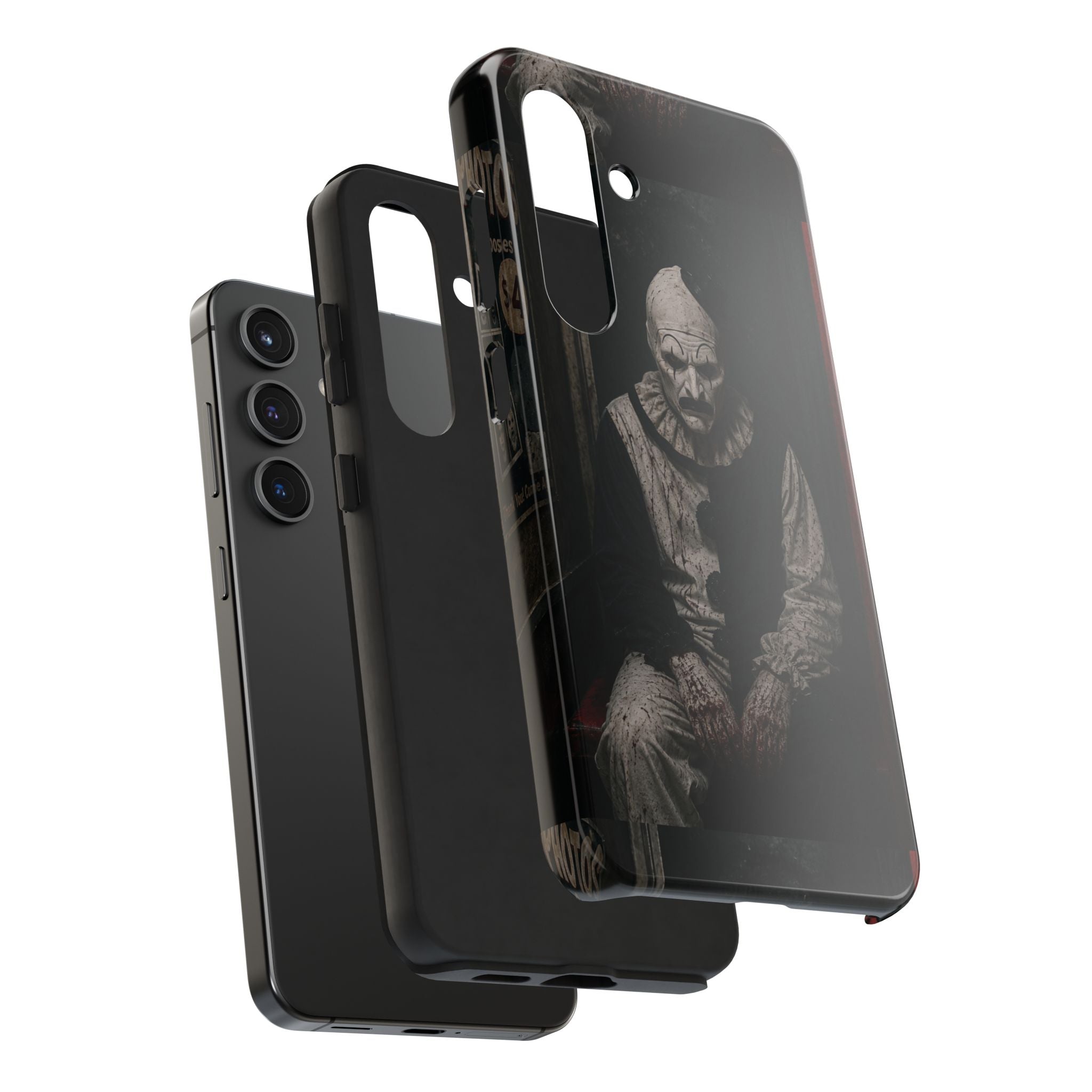 Horror Clown Tough Phone Case — Dark Creepy Circus Scary Protective Cover