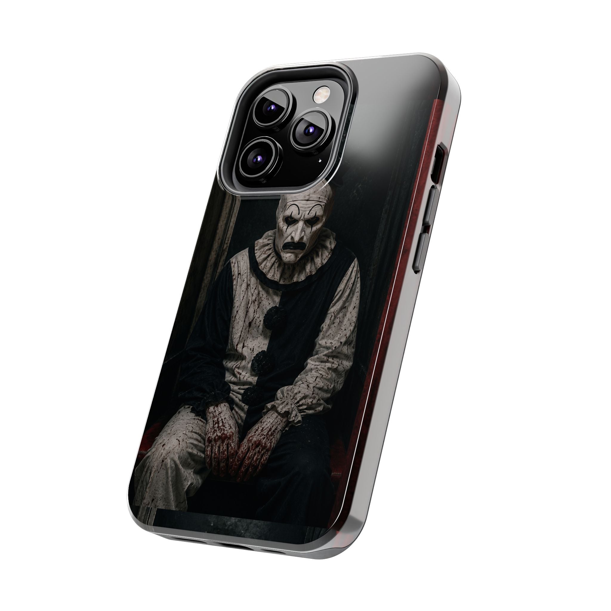 Horror Clown Tough Phone Case — Dark Creepy Circus Scary Protective Cover