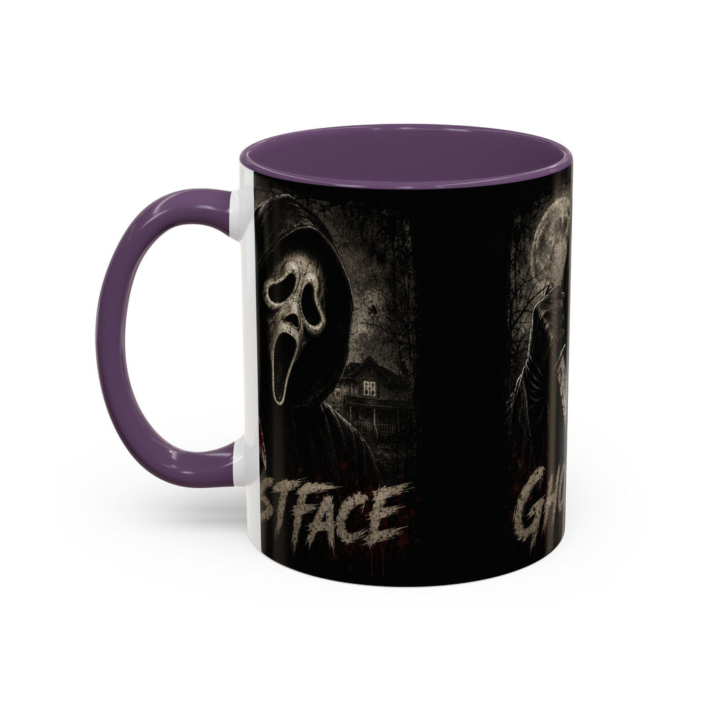 Ghostface Horror Coffee Mug – Halloween Killer Mask Design (11/15 oz)