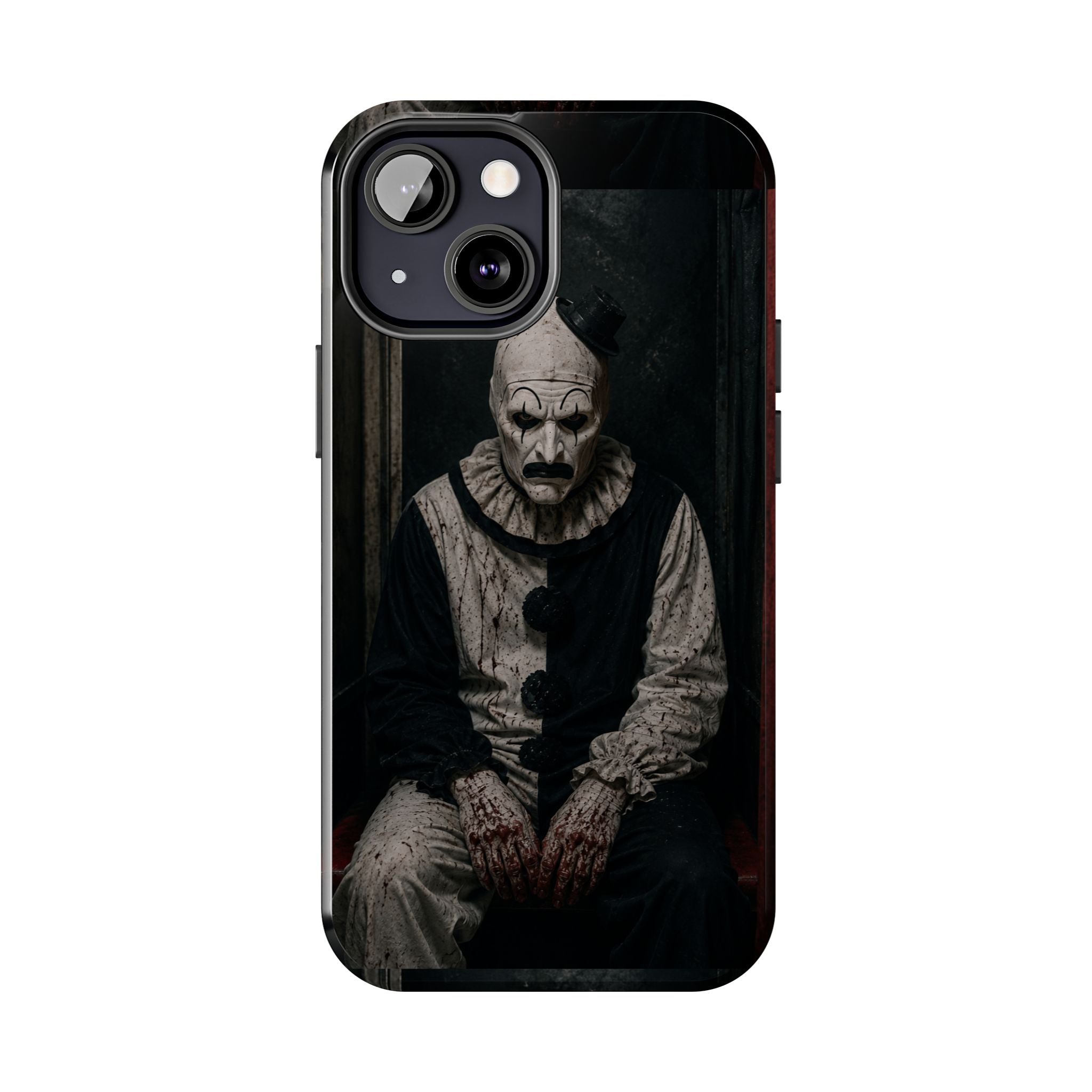 Horror Clown Tough Phone Case — Dark Creepy Circus Scary Protective Cover