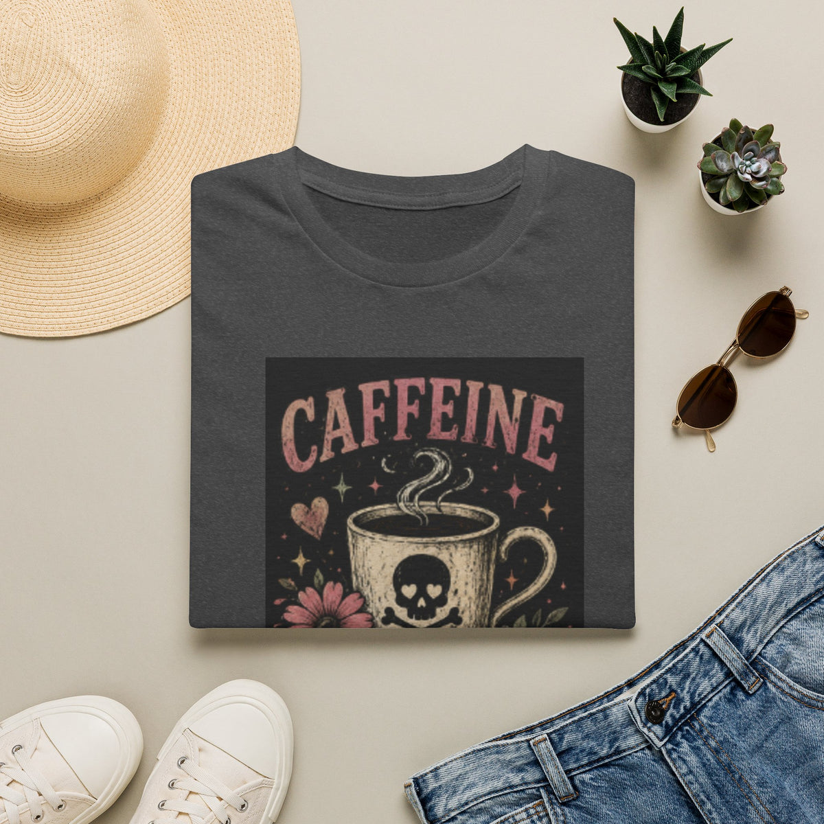Caffeine Because Murder Is Illegal T-Shirt