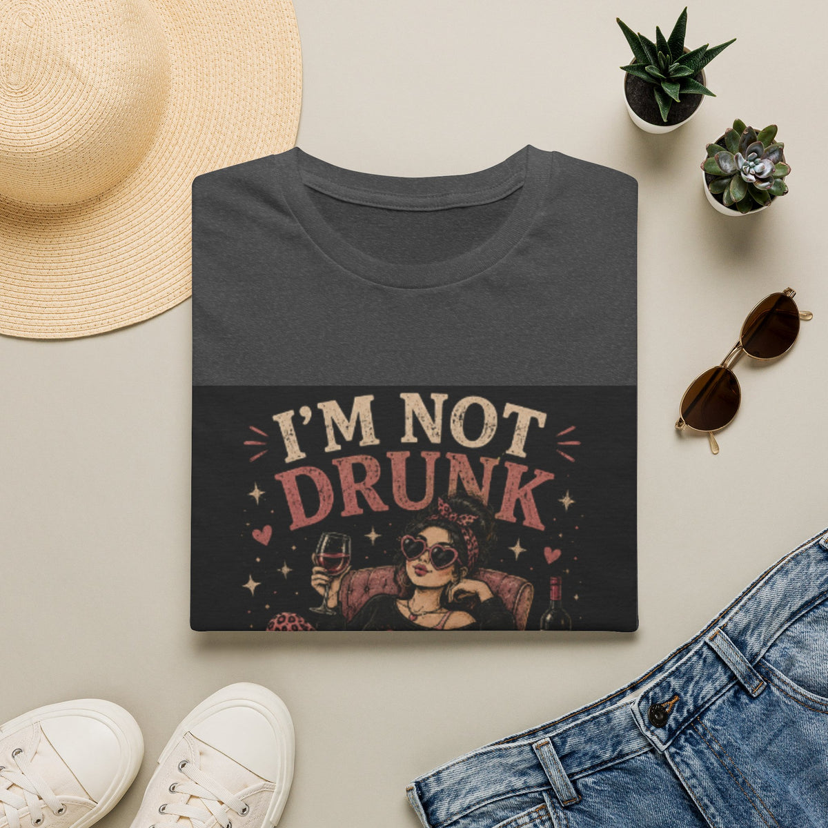 I’m Not Drunk T-Shirt — Funny Retro Drinking Graphic Tee