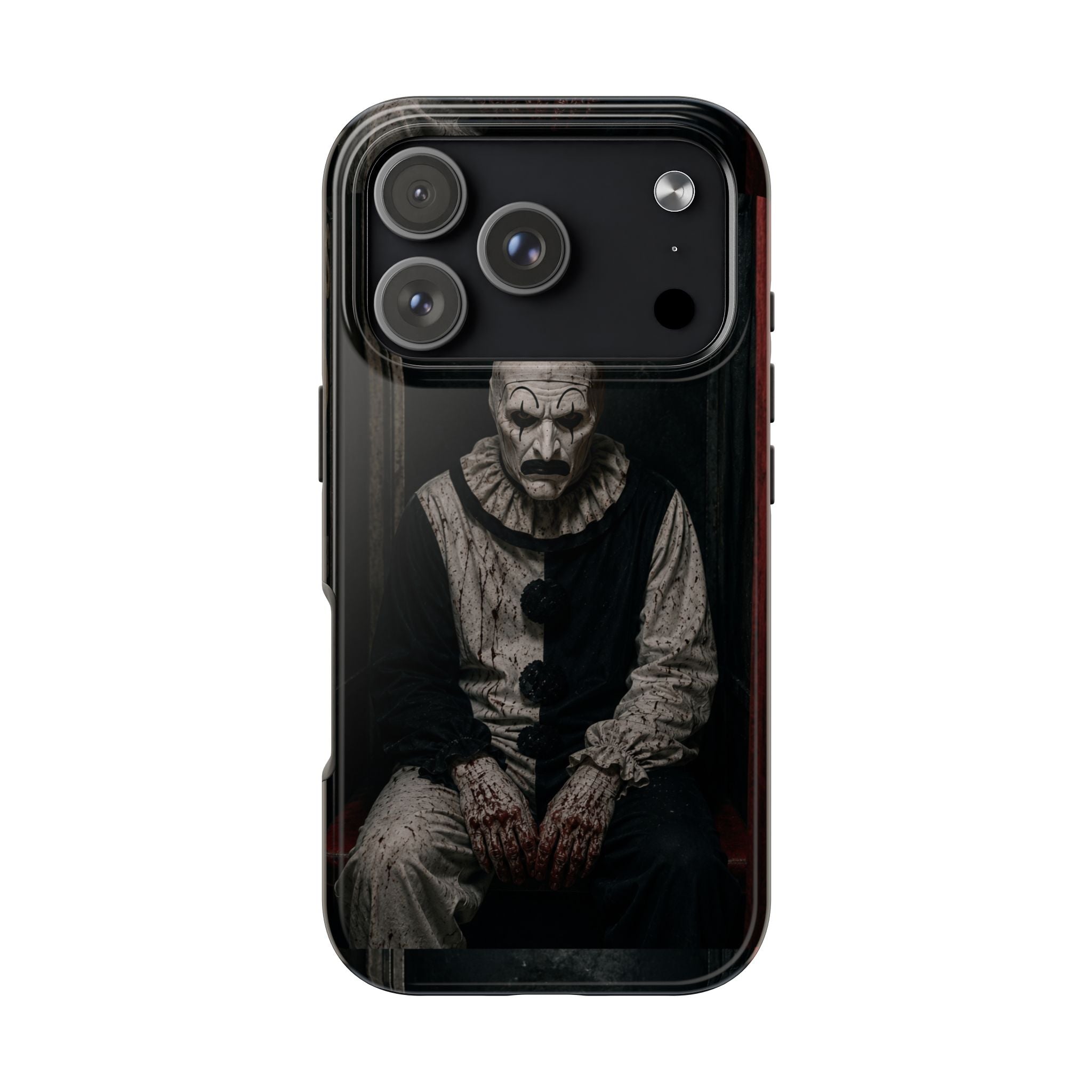 Horror Clown Tough Phone Case — Dark Creepy Circus Scary Protective Cover