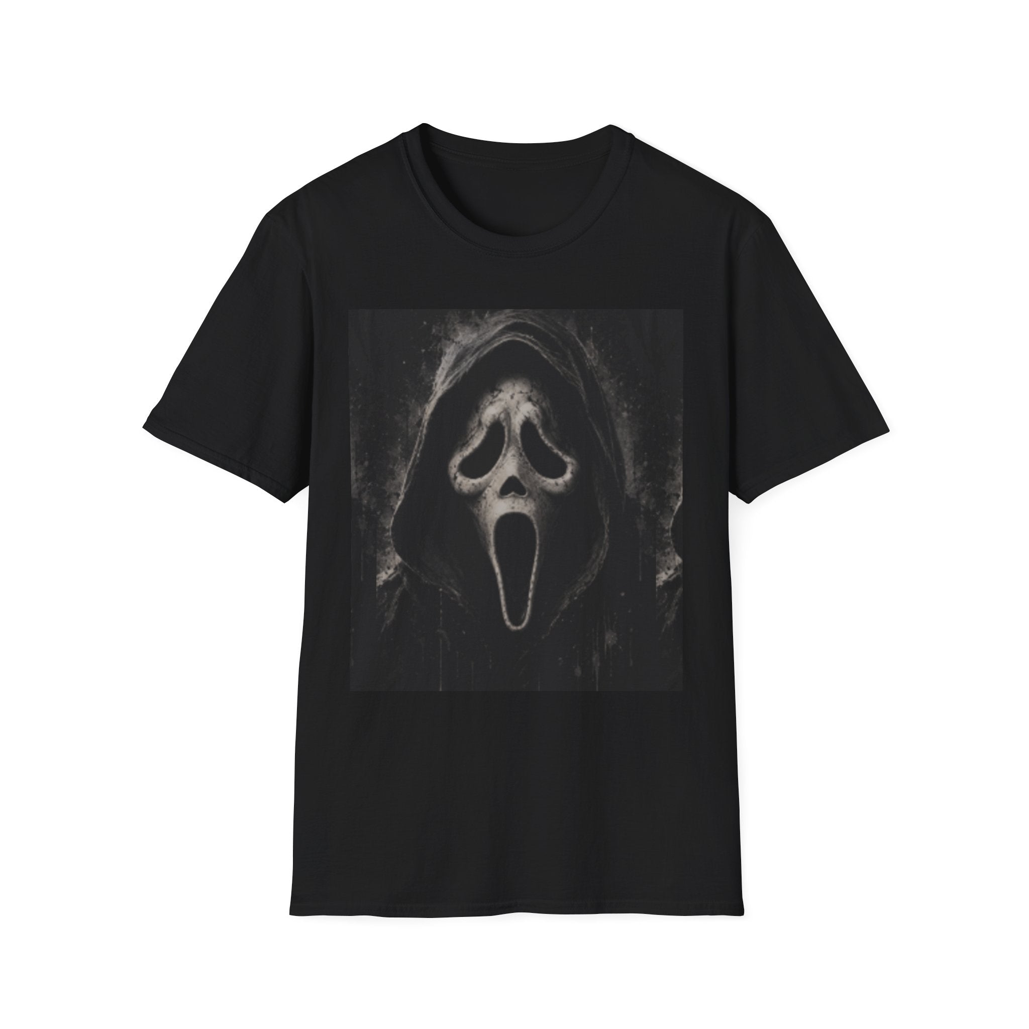 Ghostface Scream T-Shirt — Spooky Horror Mask Tee for Halloween