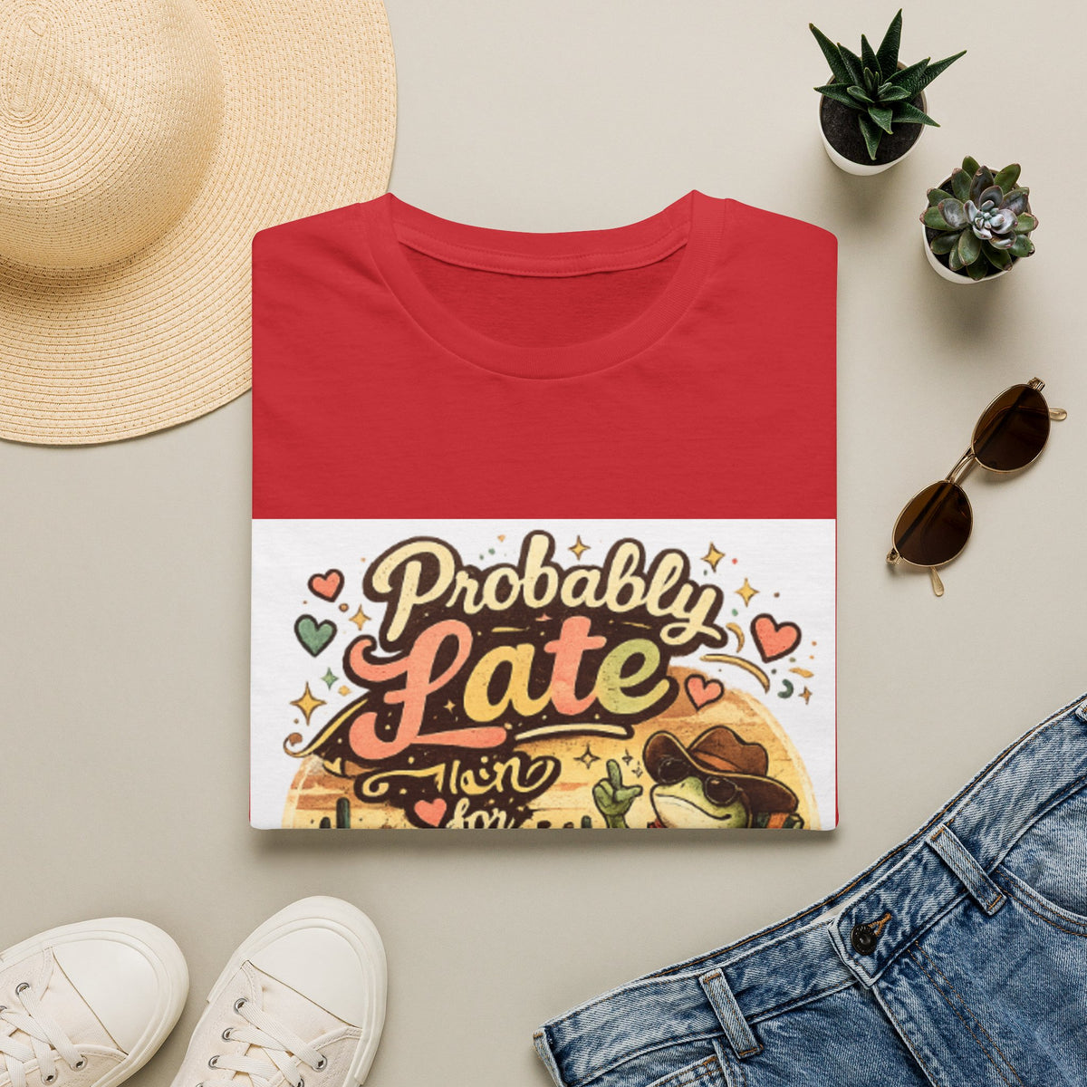 Probably Late T-Shirt — Cute Cowgirl 'Probably Late' Graphic Tee