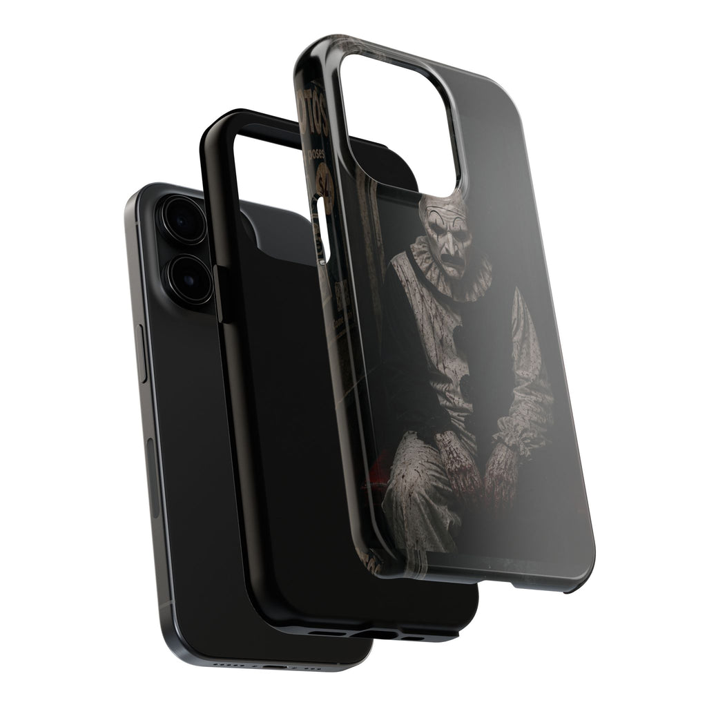 Horror Clown Tough Phone Case — Dark Creepy Circus Scary Protective Cover