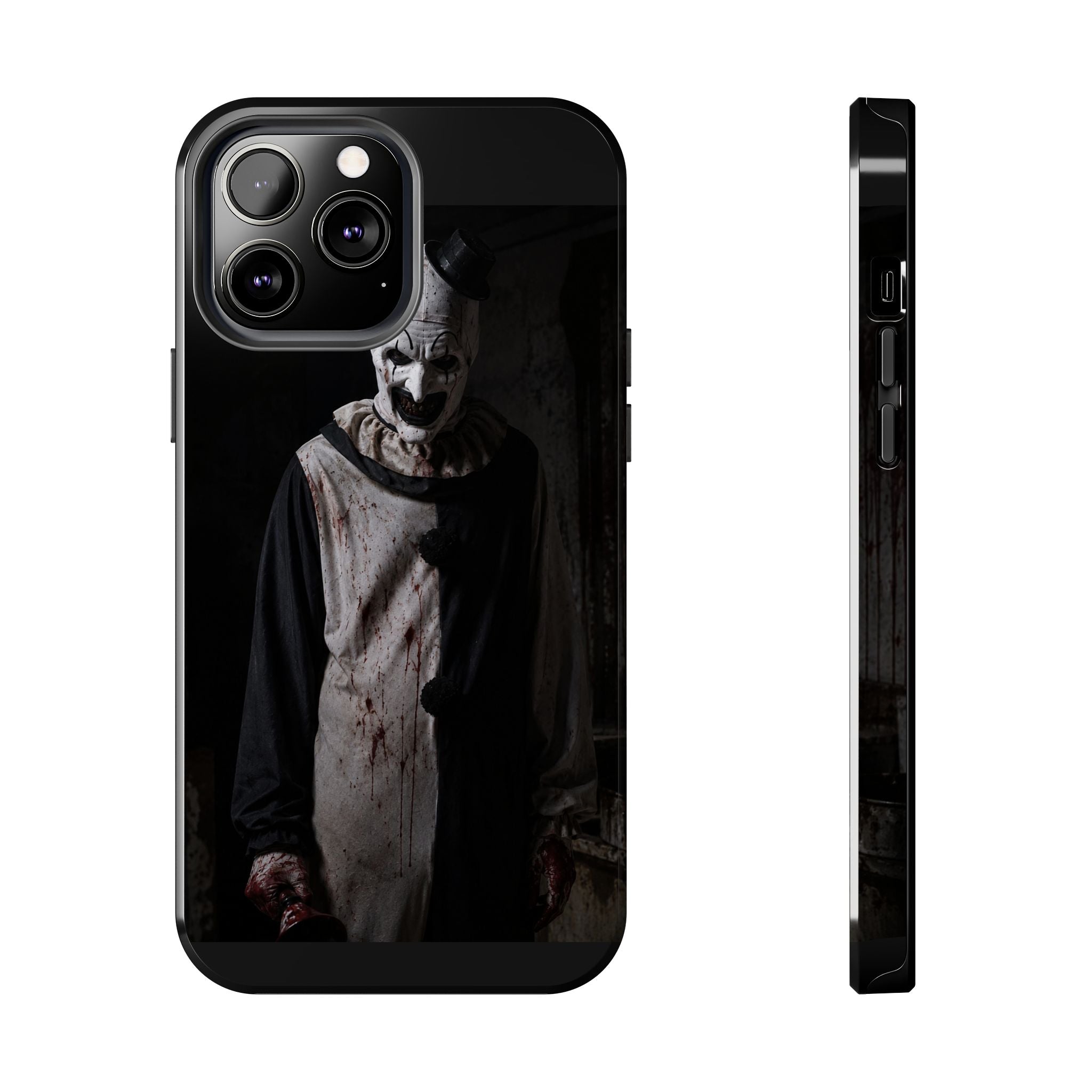 Horror Clown Tough Phone Case – Dark Scary Masked Killer Design for Halloween