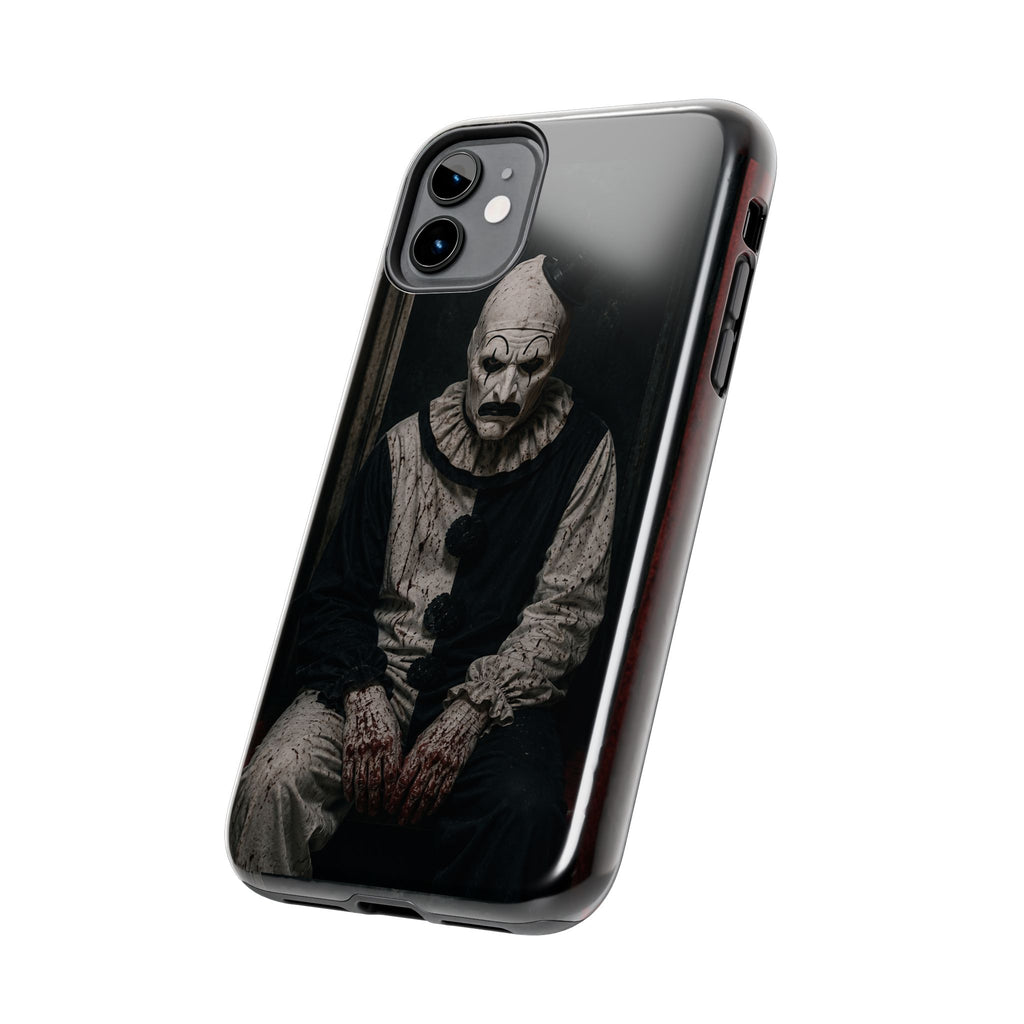 Horror Clown Tough Phone Case — Dark Creepy Circus Scary Protective Cover