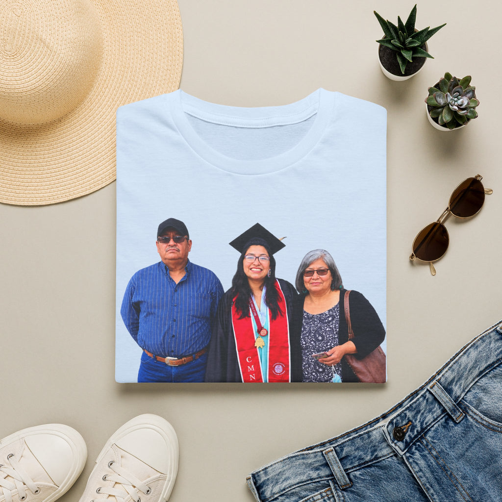 Graduation Family Photo T-Shirt — Custom Grad Portrait Tee