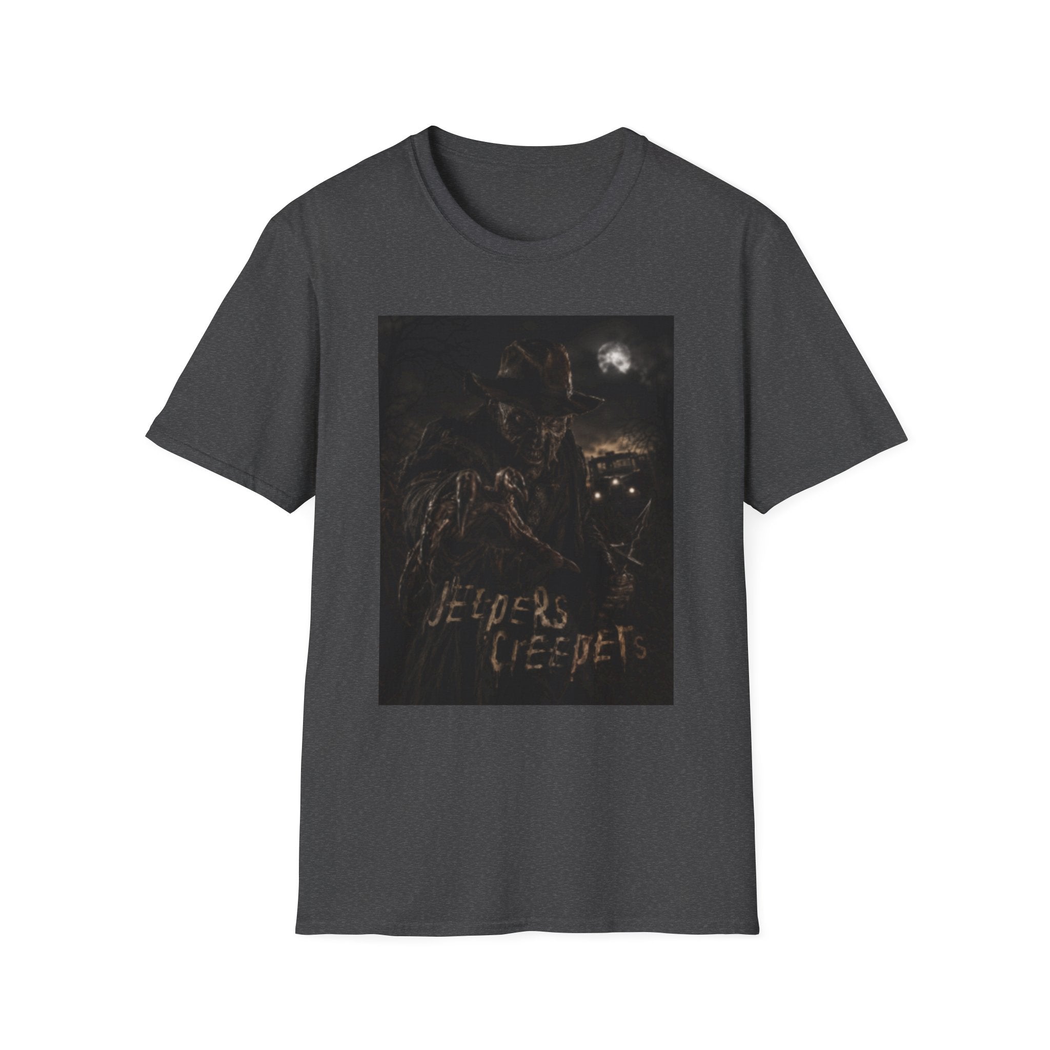 Creepy Cat Moonlit Night T-Shirt — "Creepy Creep" Gothic Graphic Tee
