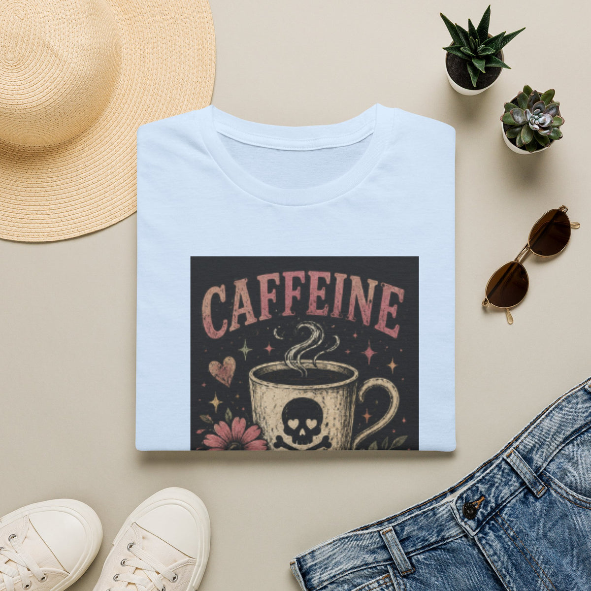 Caffeine Because Murder Is Illegal T-Shirt