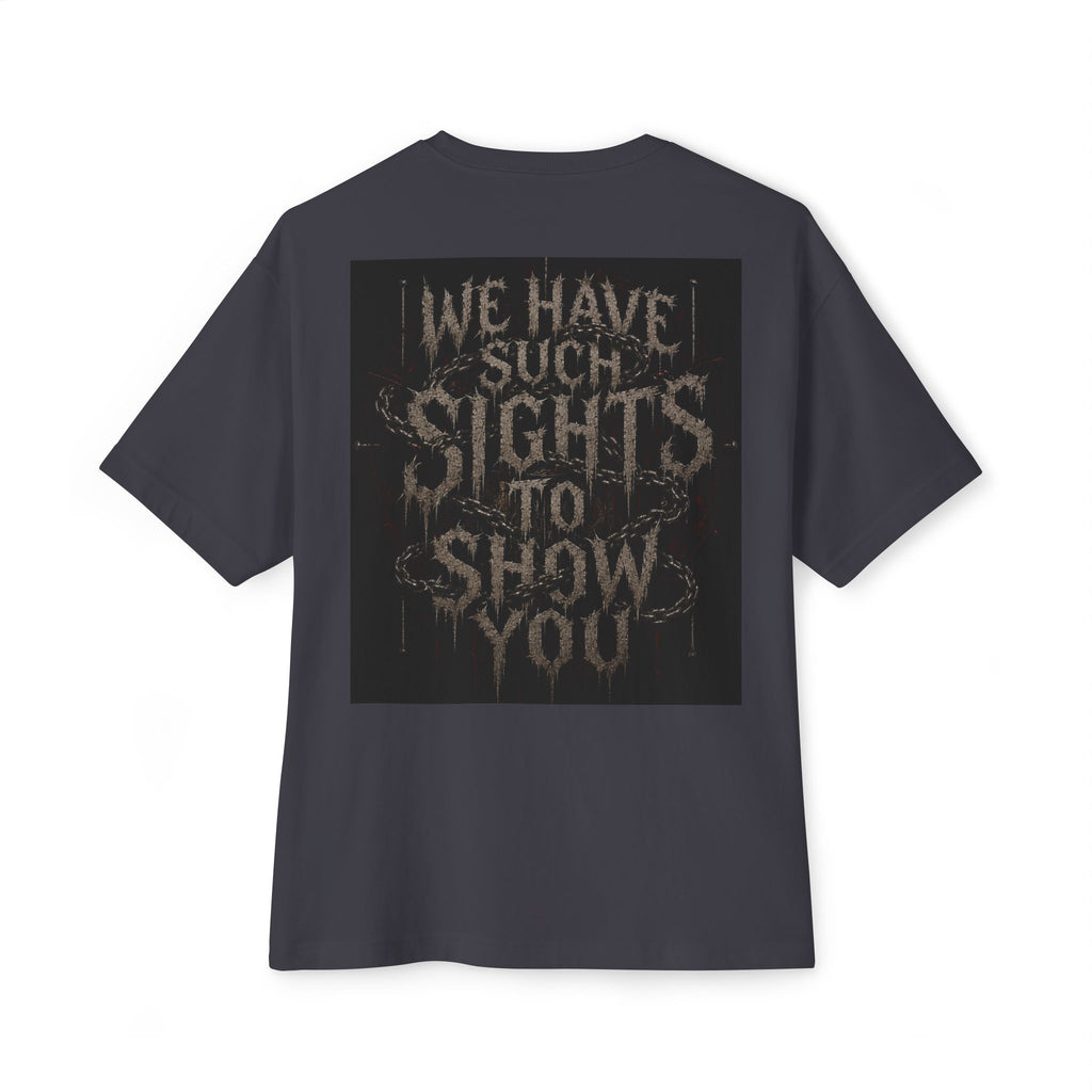 Pinhead horror shirt demon hellraiser Unisex Oversized Boxy Tee