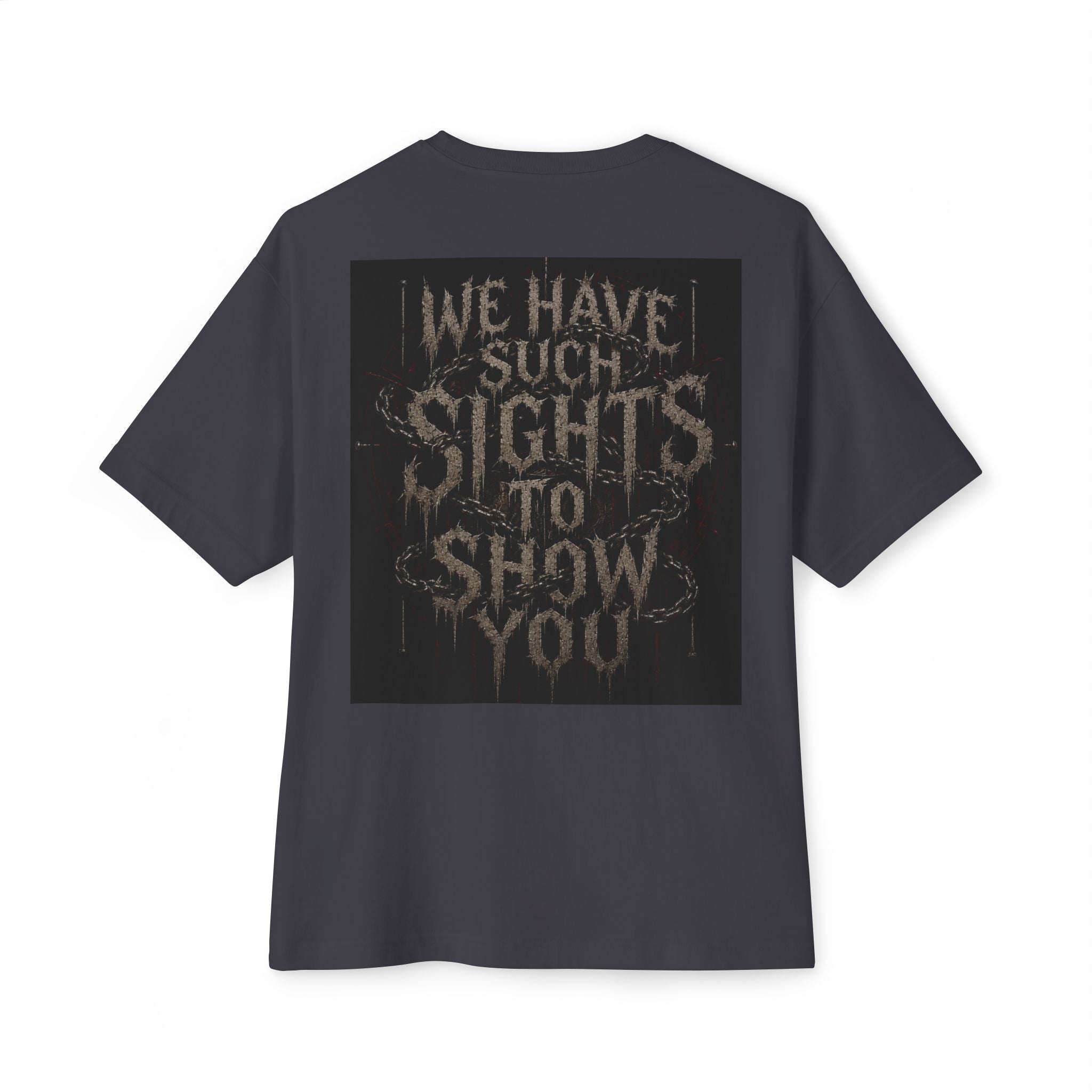 Pinhead horror shirt demon hellraiser Unisex Oversized Boxy Tee