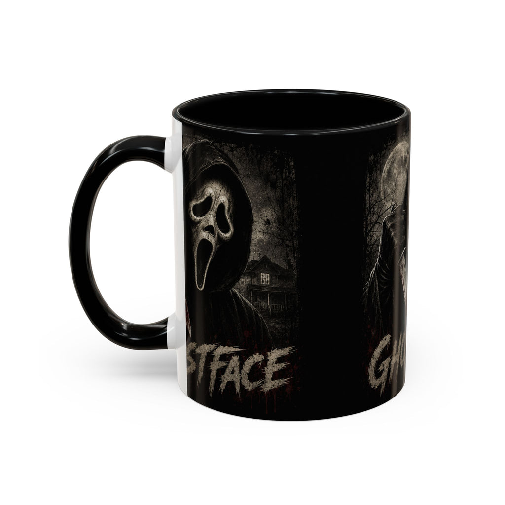Ghostface Horror Coffee Mug – Halloween Killer Mask Design (11/15 oz)