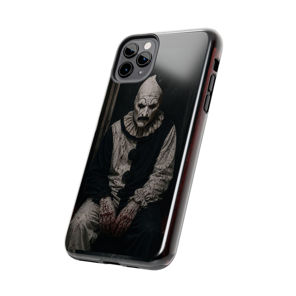Horror Clown Tough Phone Case — Dark Creepy Circus Scary Protective Cover
