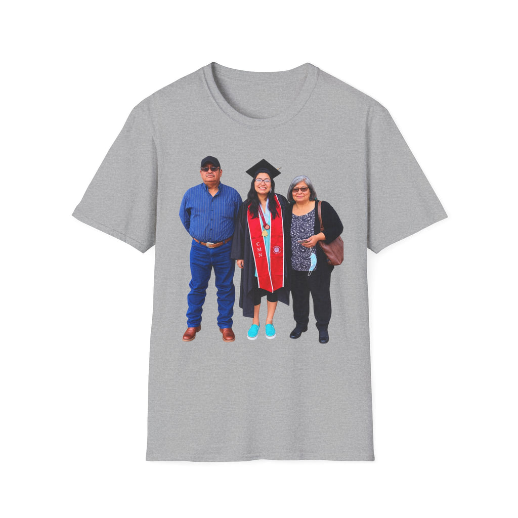 Graduation Family Photo T-Shirt — Custom Grad Portrait Tee