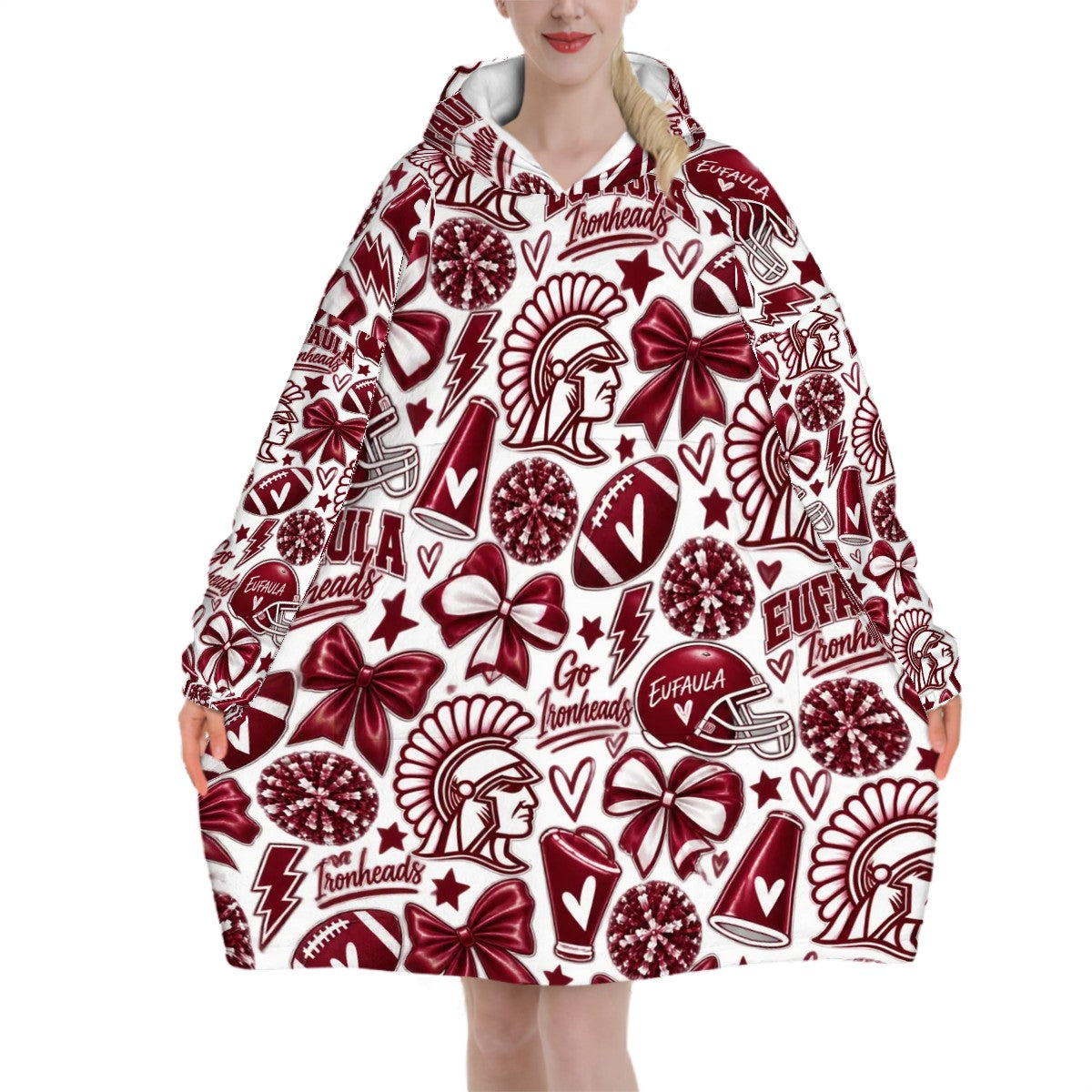 Adult Blanket Hoodie Eufaula Etown
