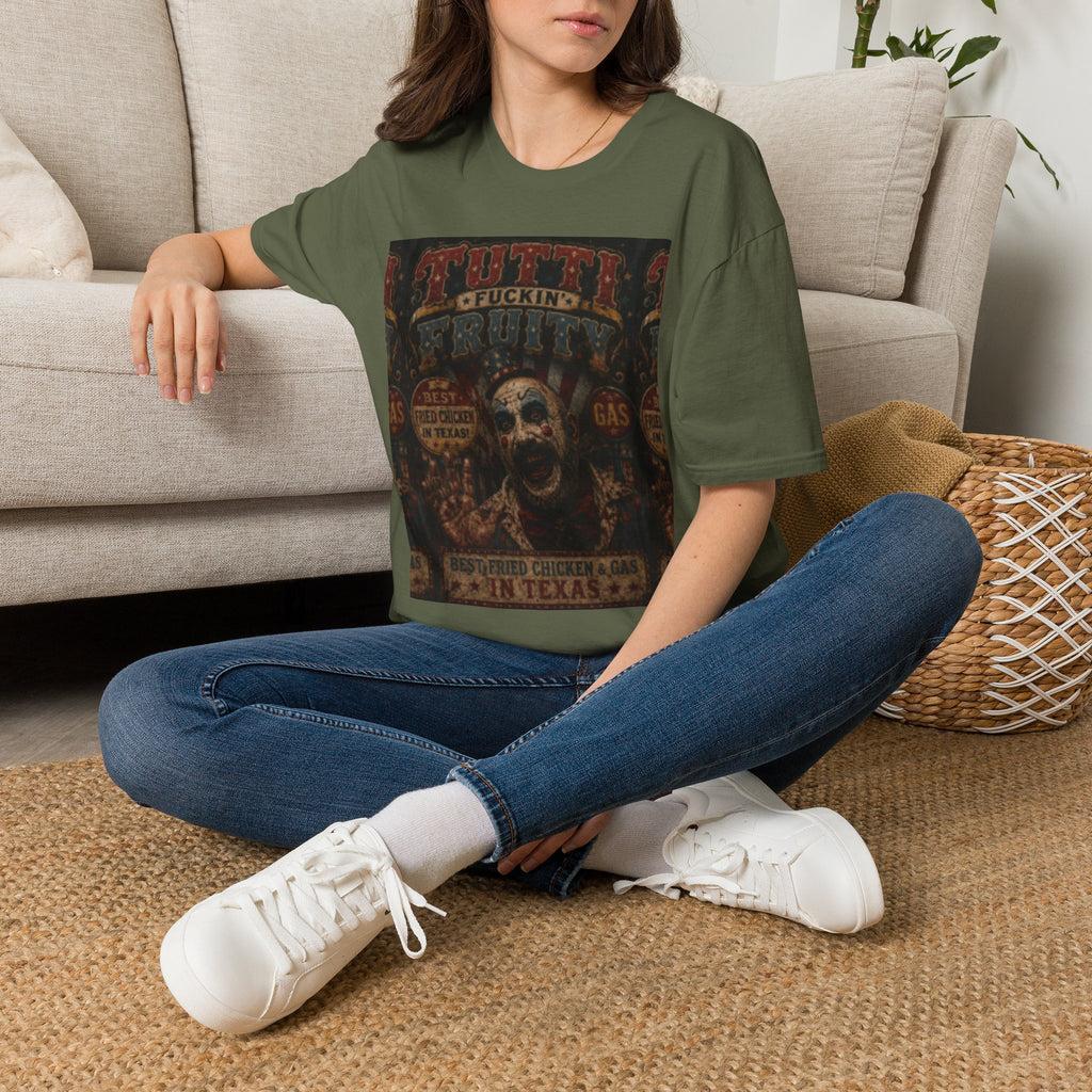 Skull Circus Tee — Retro Tattoo Horror Graphic T-Shirt
