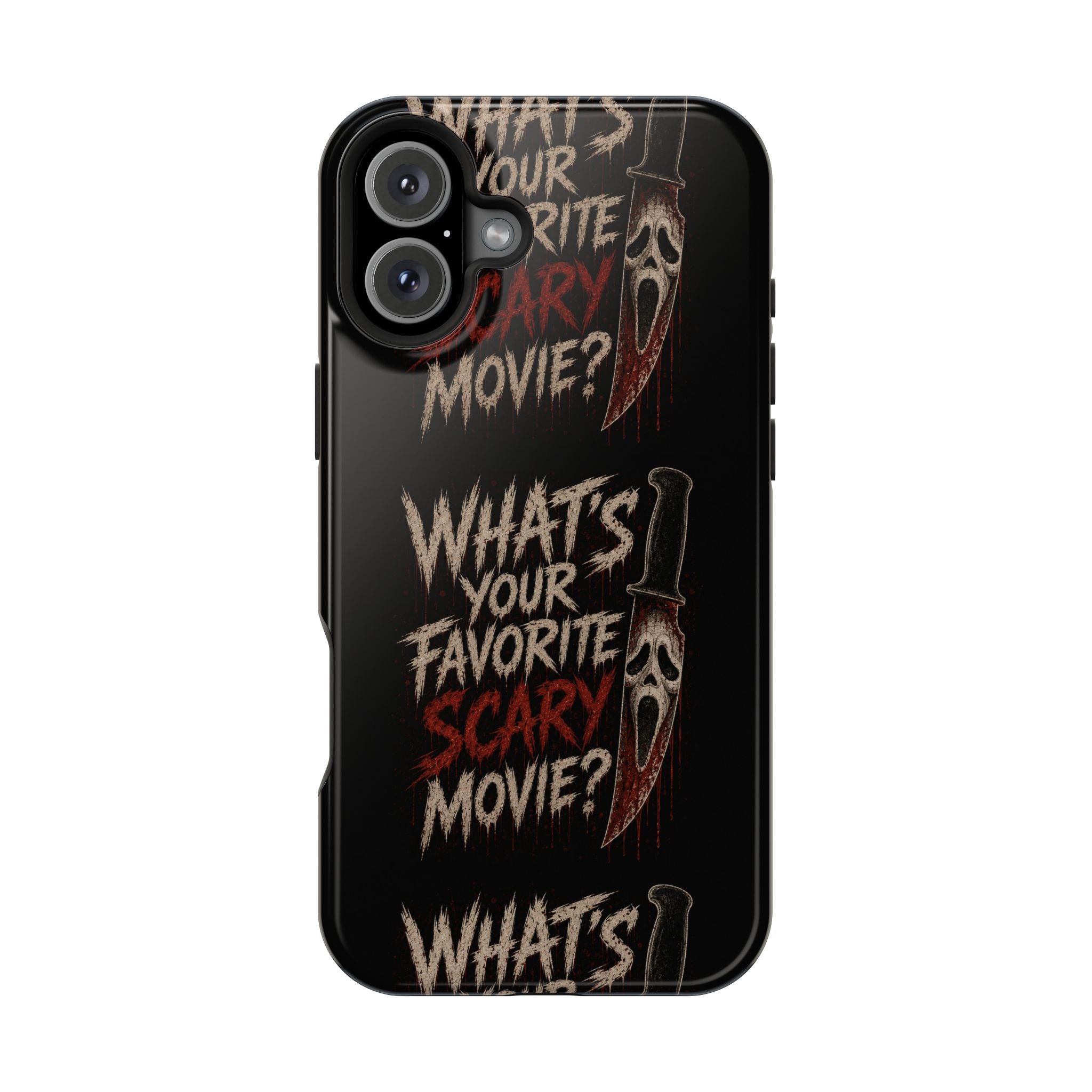 Scream 'What's Your Favorite Scary Movie?' Magnetic Impact Phone Case