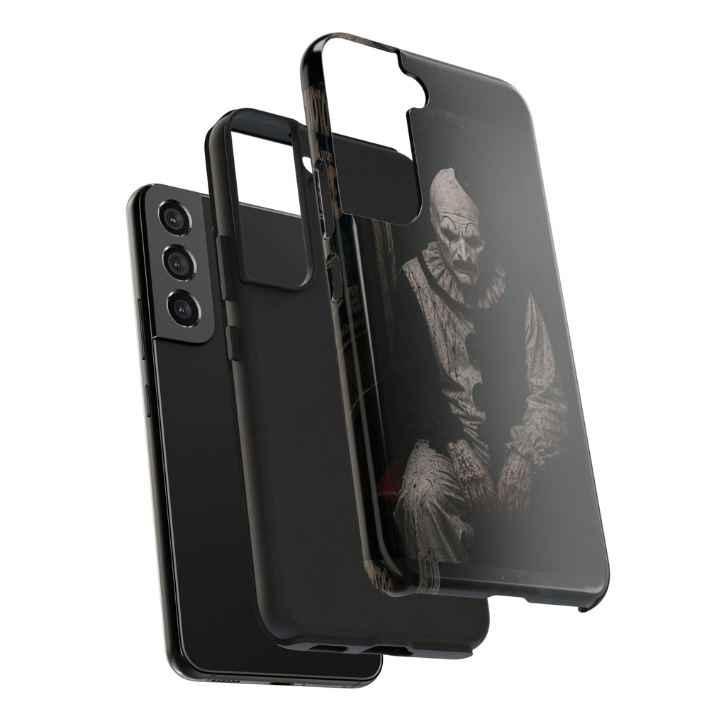 Horror Clown Tough Phone Case — Dark Creepy Circus Scary Protective Cover
