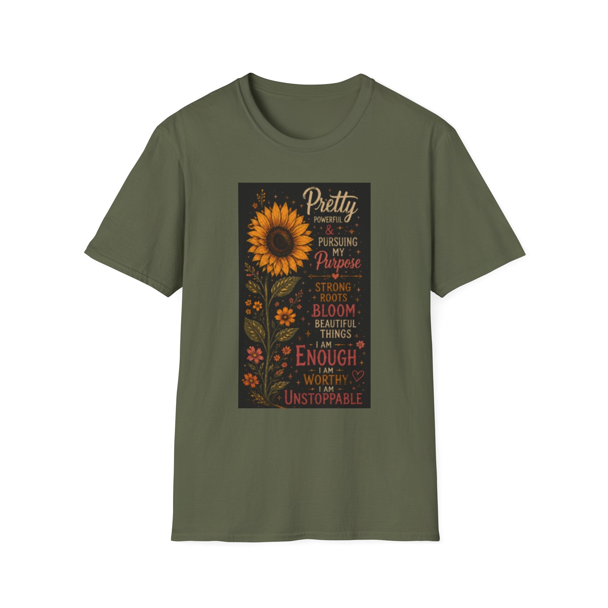 Sunflower 'Pretty, Powerful & Pursuing My Purpose' T-Shirt