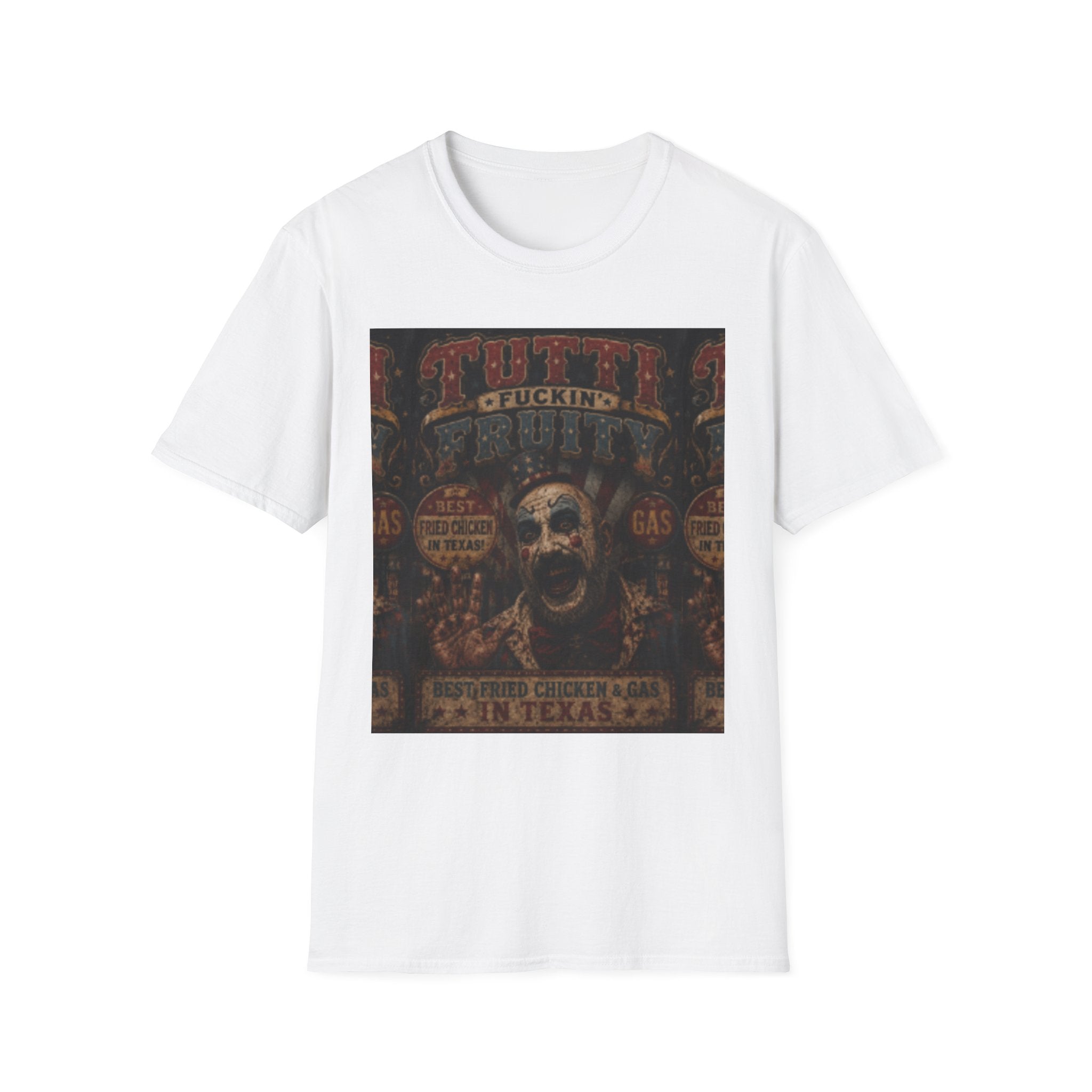 Skull Circus Tee — Retro Tattoo Horror Graphic T-Shirt