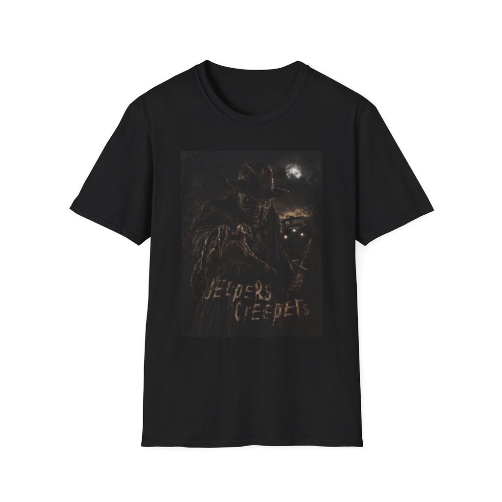 Creepy Cat Moonlit Night T-Shirt — "Creepy Creep" Gothic Graphic Tee