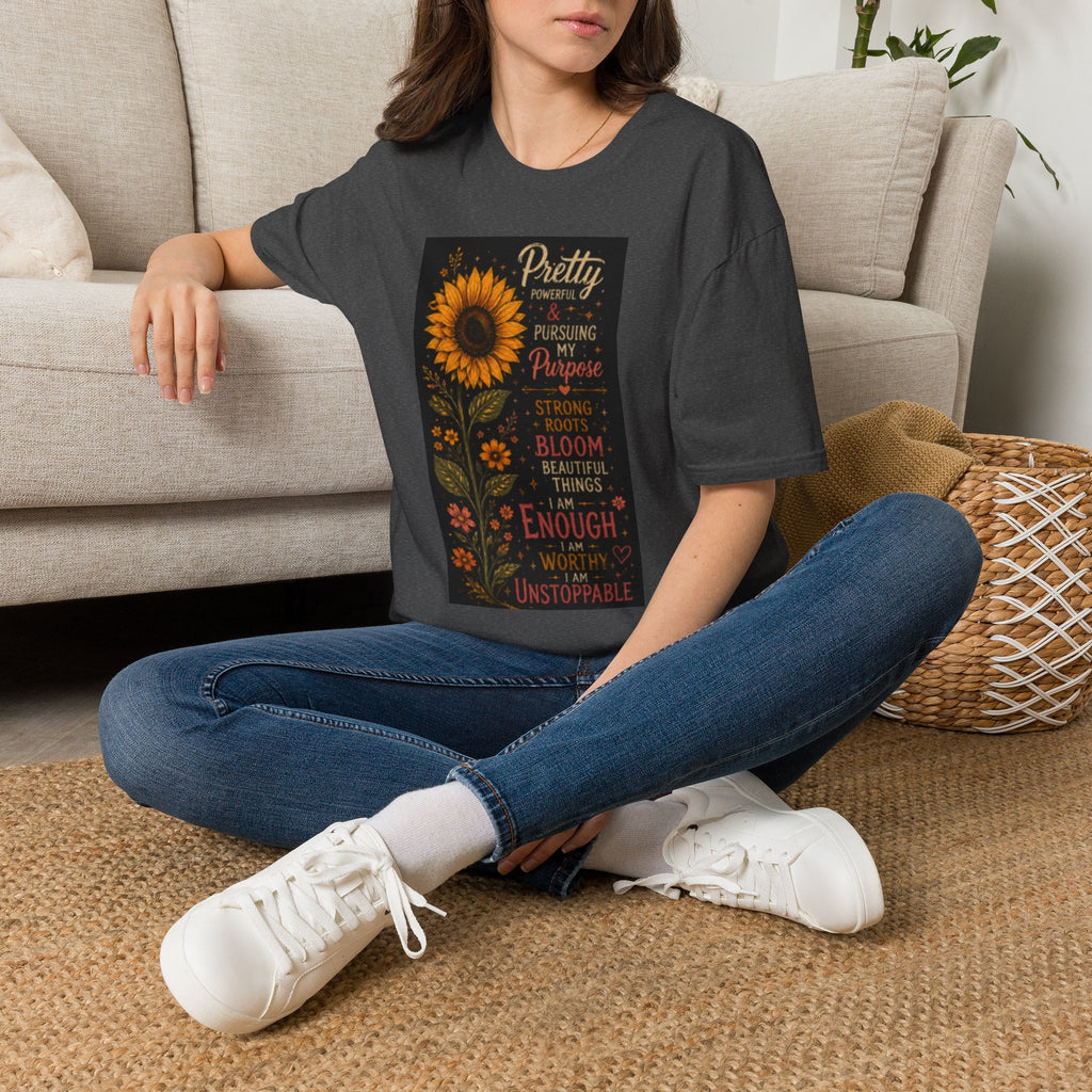 Sunflower 'Pretty, Powerful & Pursuing My Purpose' T-Shirt