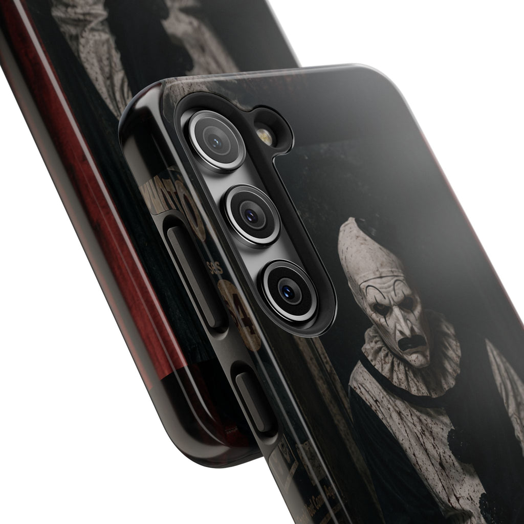 Horror Clown Tough Phone Case — Dark Creepy Circus Scary Protective Cover