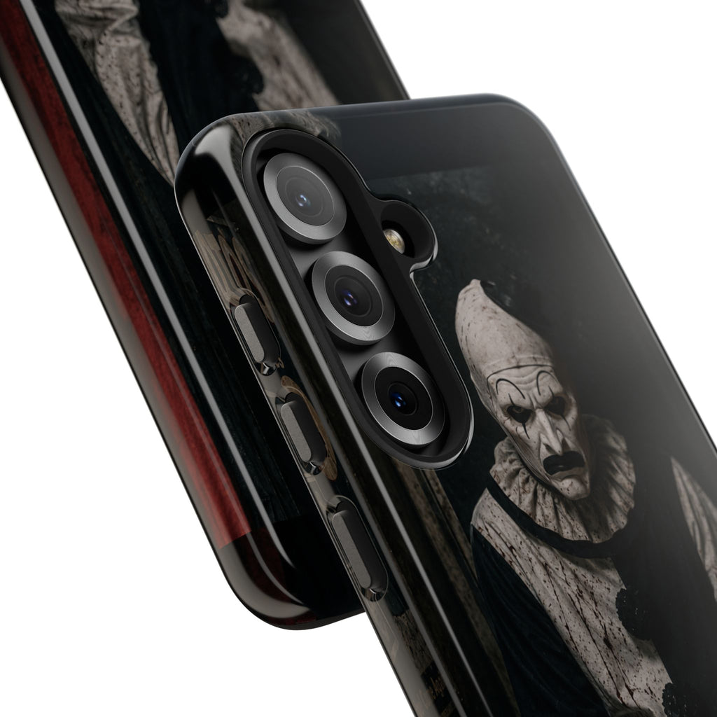 Horror Clown Tough Phone Case — Dark Creepy Circus Scary Protective Cover